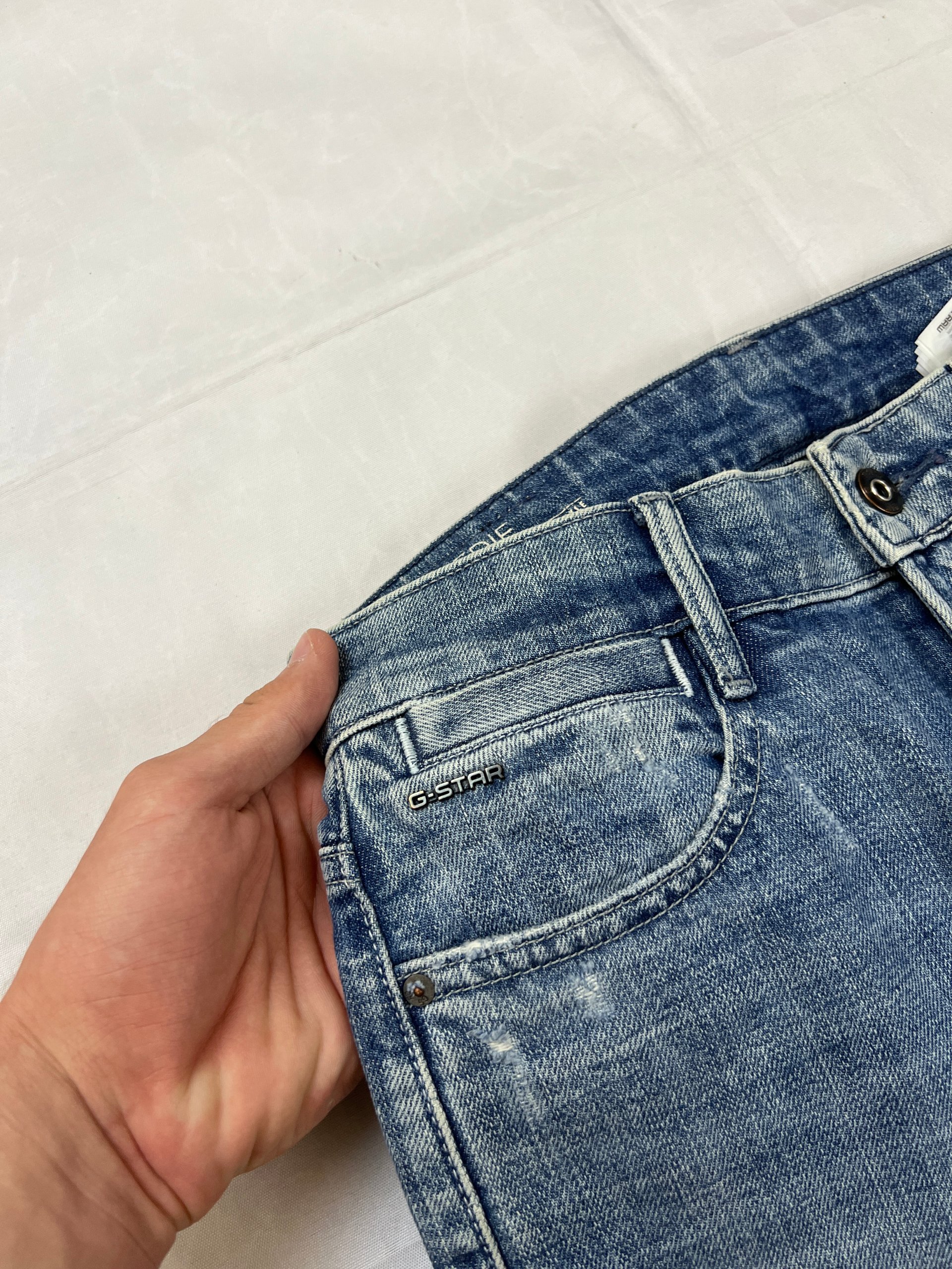 G-Star Raw Blue Distressed Denim Jeans 29x30 image 7