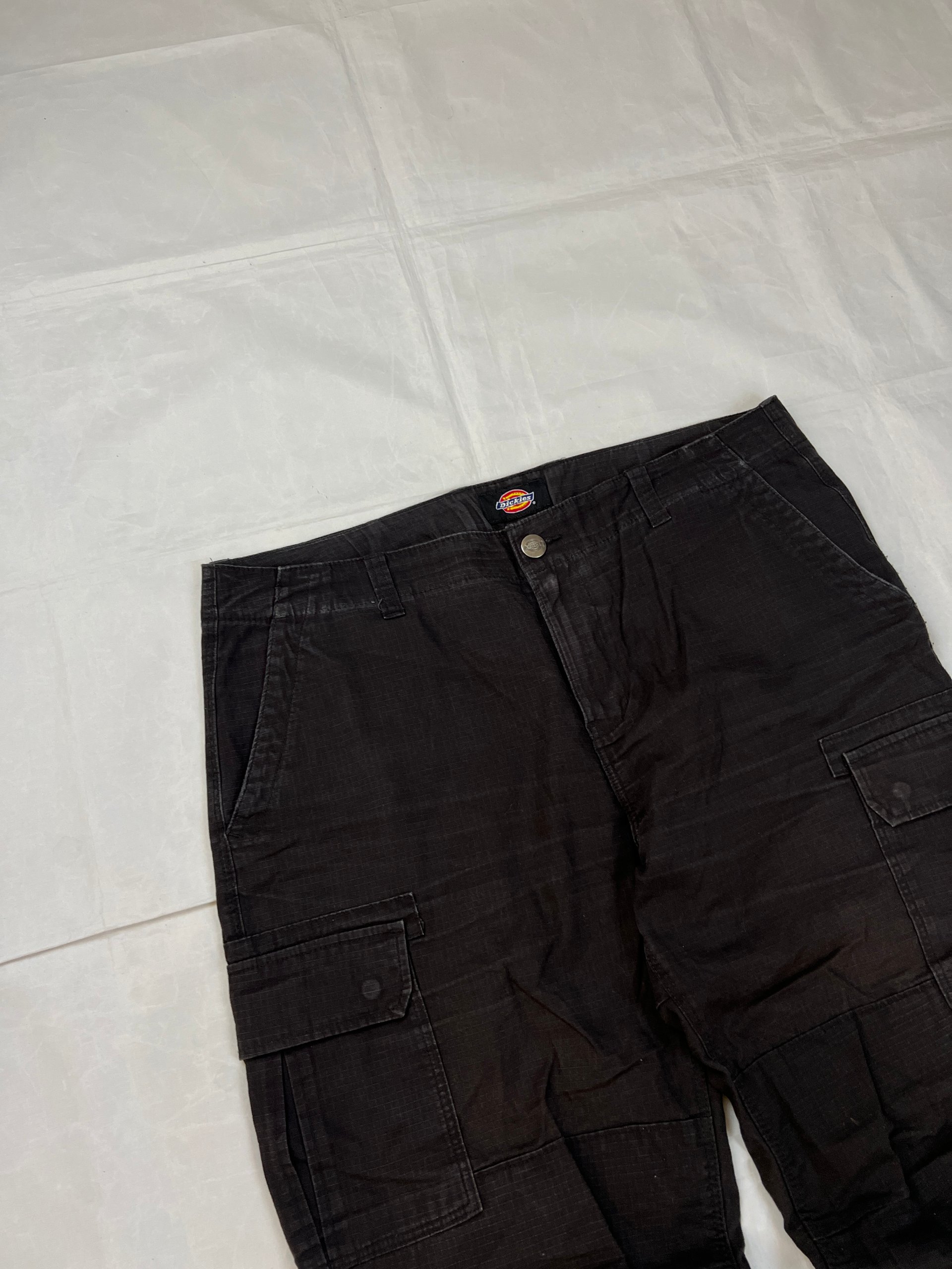 Dickies Black Cargo Work Trousers 38 Cotton Blend image 4