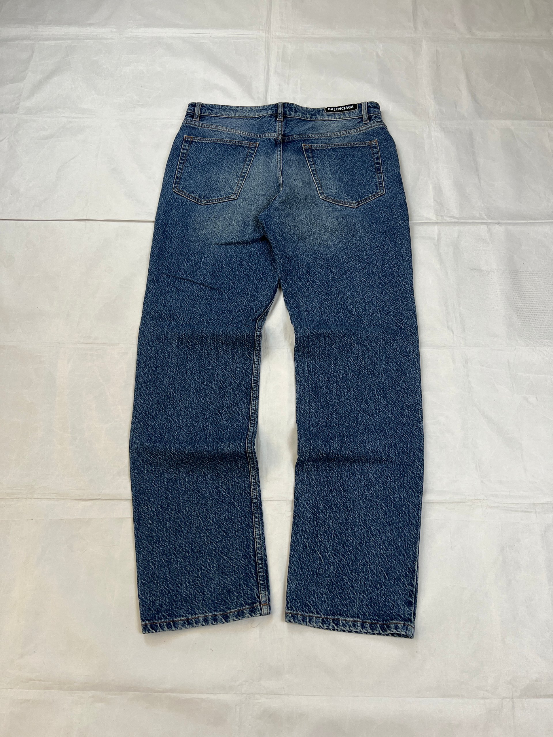 Balenciaga Blue Denim Jeans 33 Made in Tunisia image 2