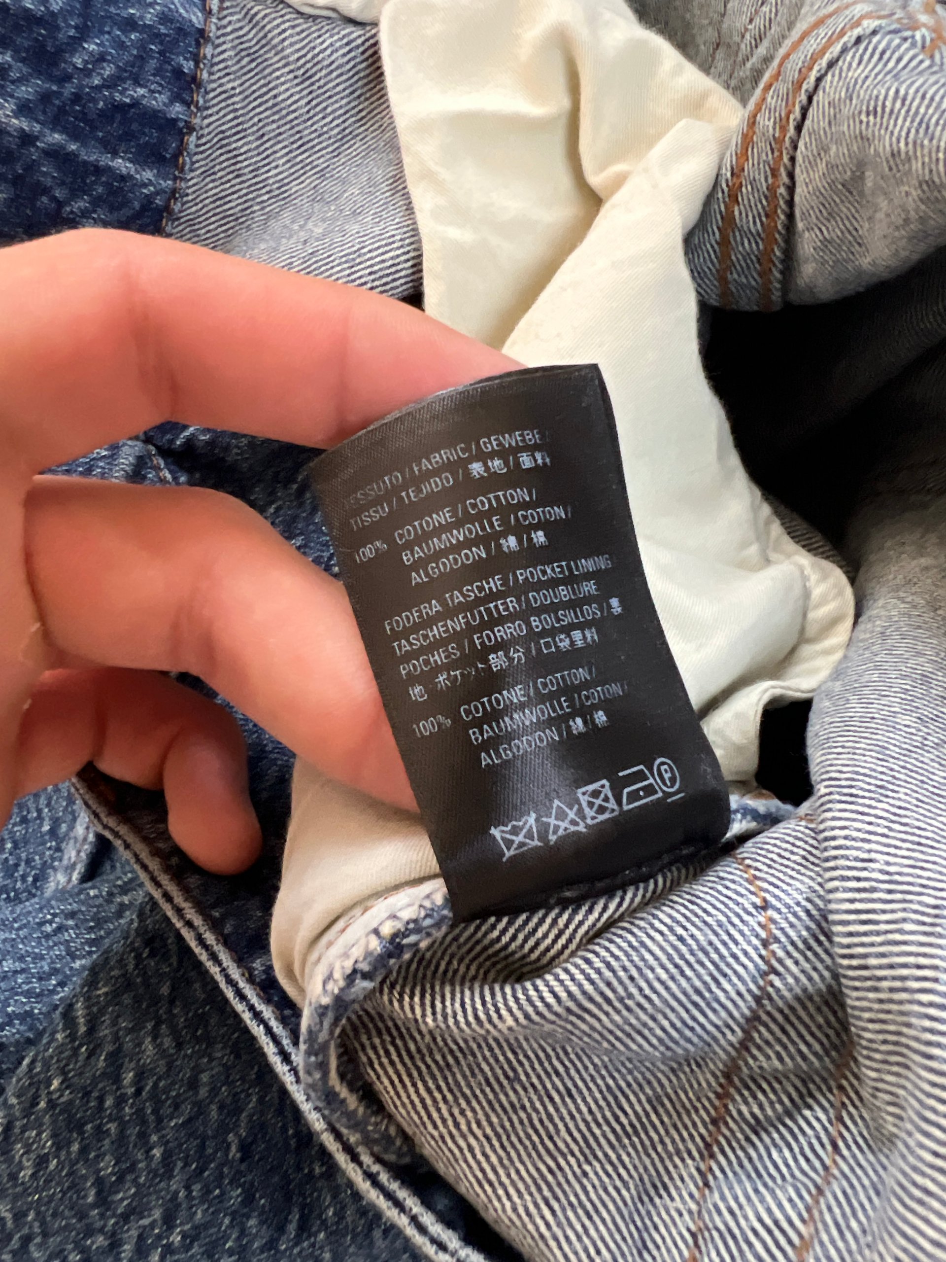 Balenciaga Blue Denim Jeans 33 Made in Tunisia image 7