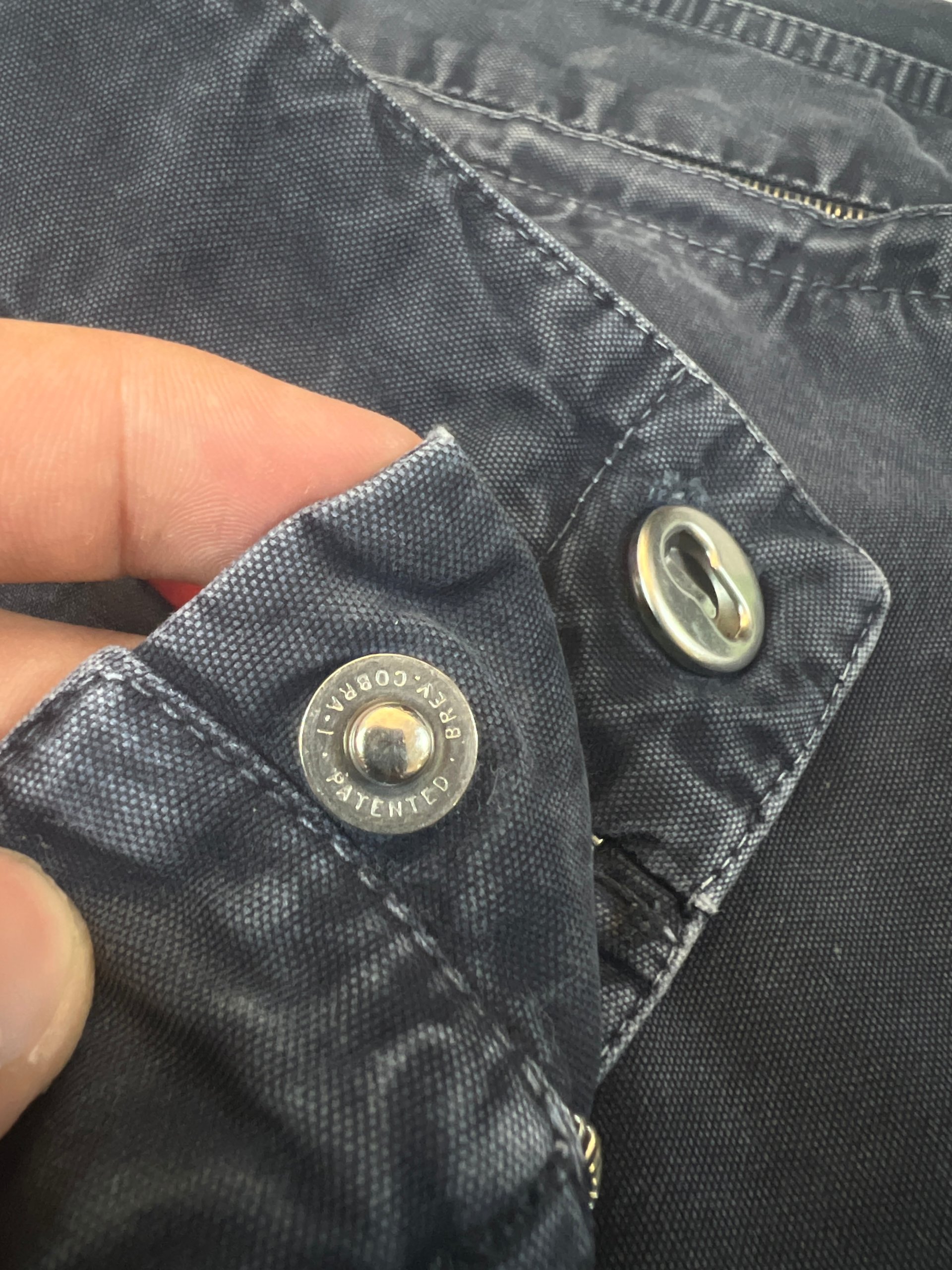 Prada Men's Washed Navy Cargo Trousers Size 50 Cotton image 6