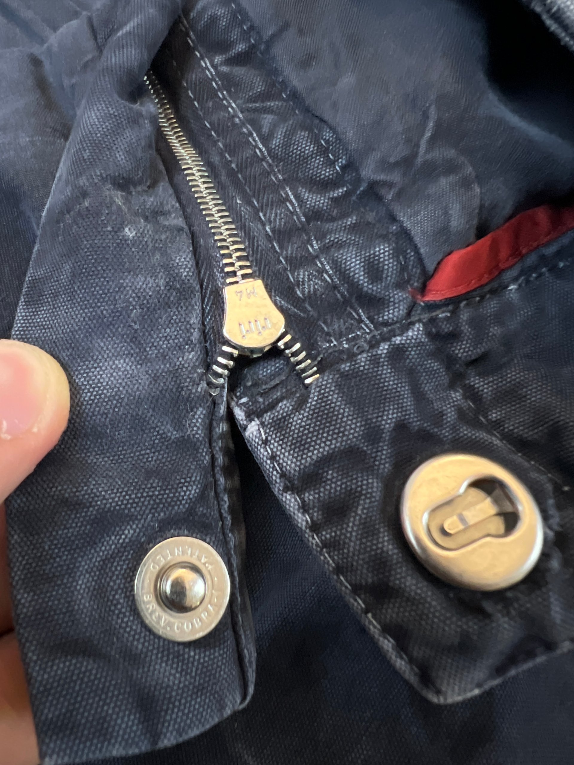 Prada Men's Washed Navy Cargo Trousers Size 50 Cotton image 7