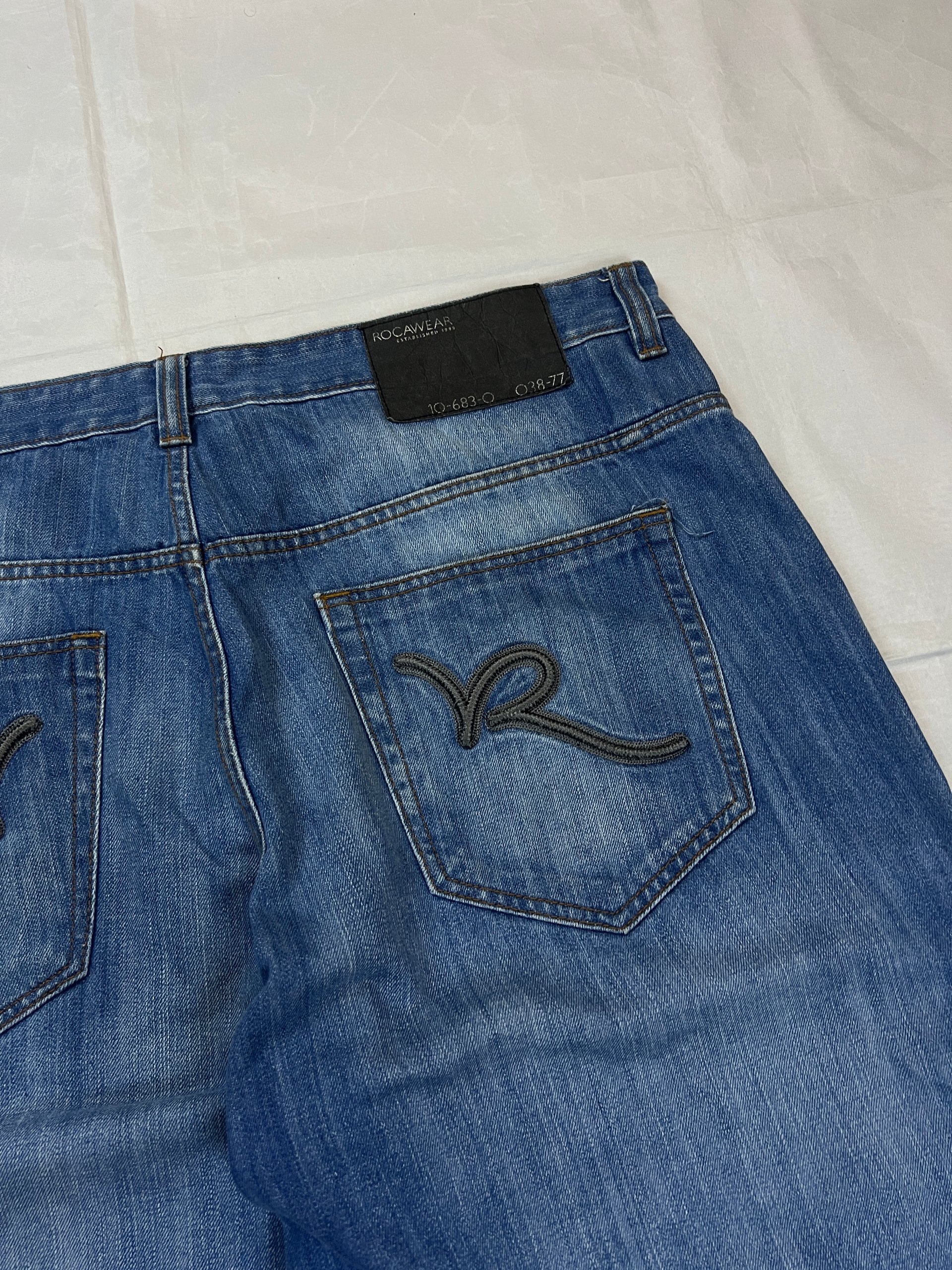 Rocawear Blue Denim Shorts W38 Casual image 3