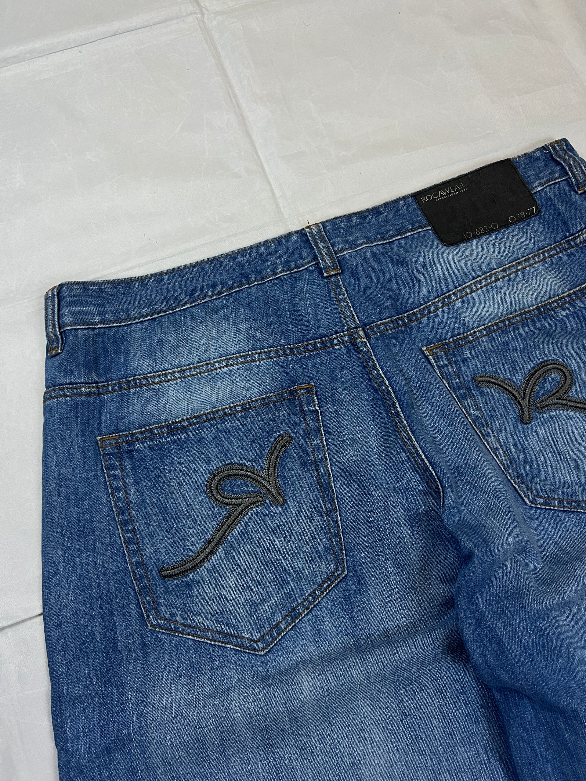 Rocawear Blue Denim Shorts W38 Casual image 4