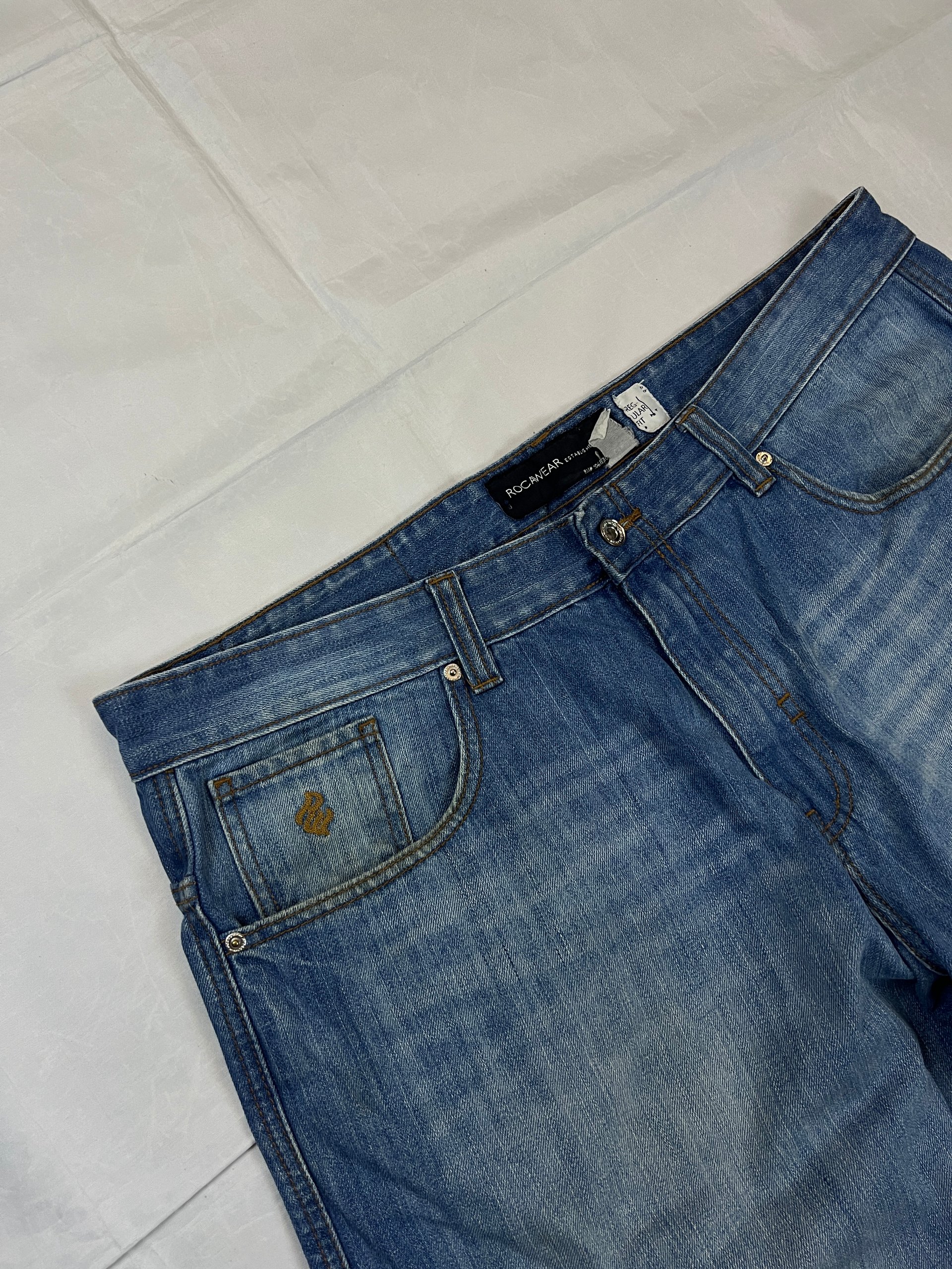 Rocawear Blue Denim Shorts W38 Casual image 5