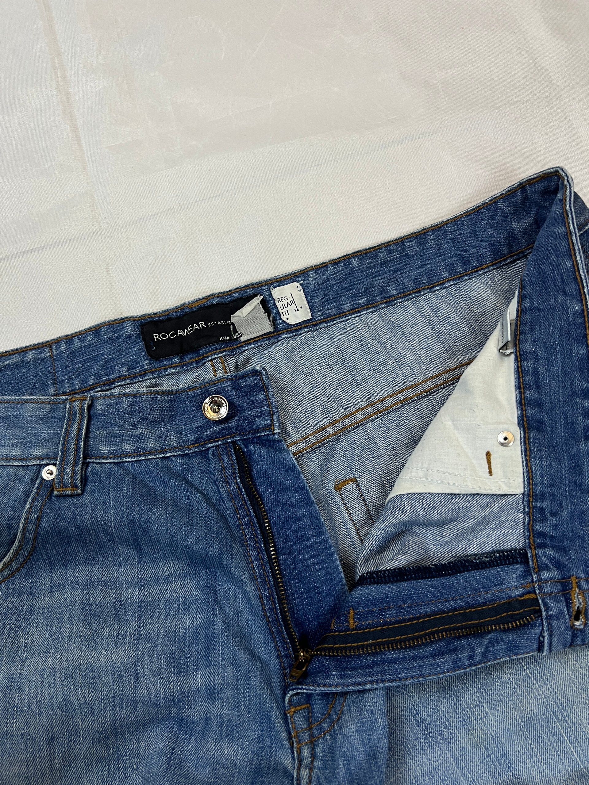 Rocawear Blue Denim Shorts W38 Casual image 6