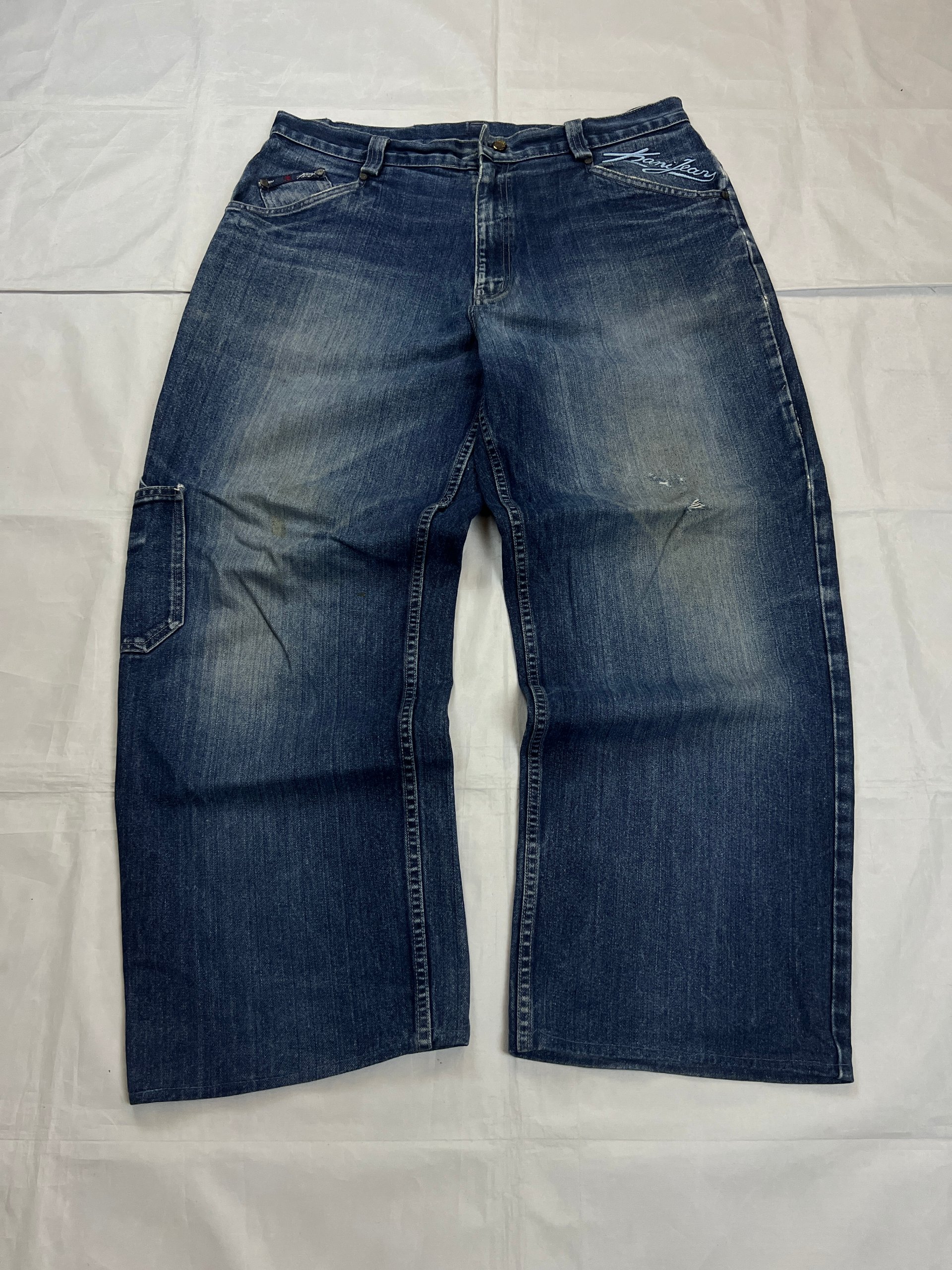 Kani Blue Denim Carpenter Jeans 36x34 Distressed image 2