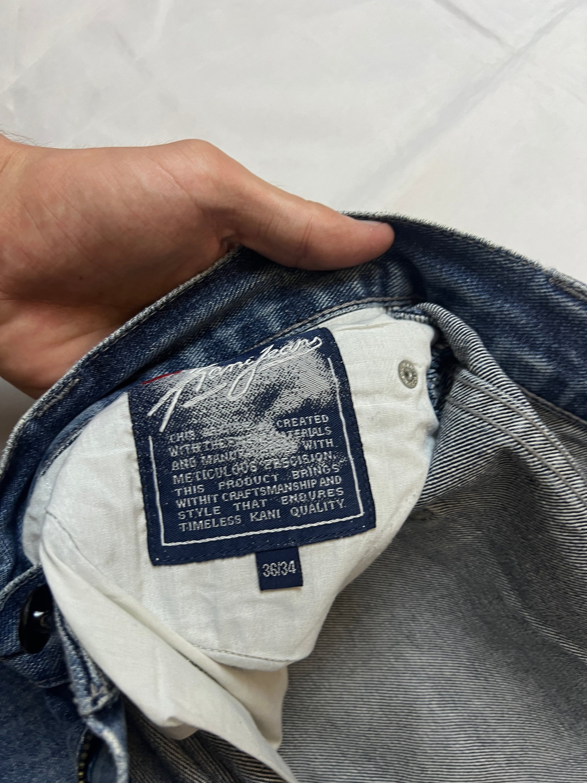 Kani Blue Denim Carpenter Jeans 36x34 Distressed image 4