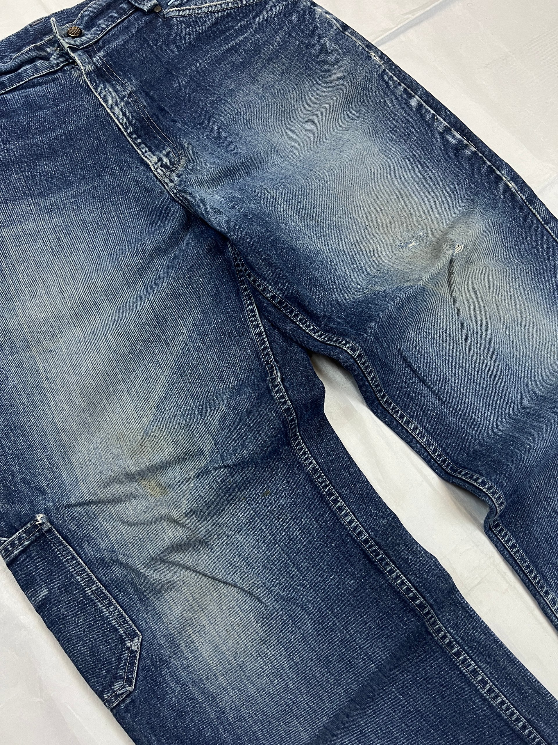 Kani Blue Denim Carpenter Jeans 36x34 Distressed image 5