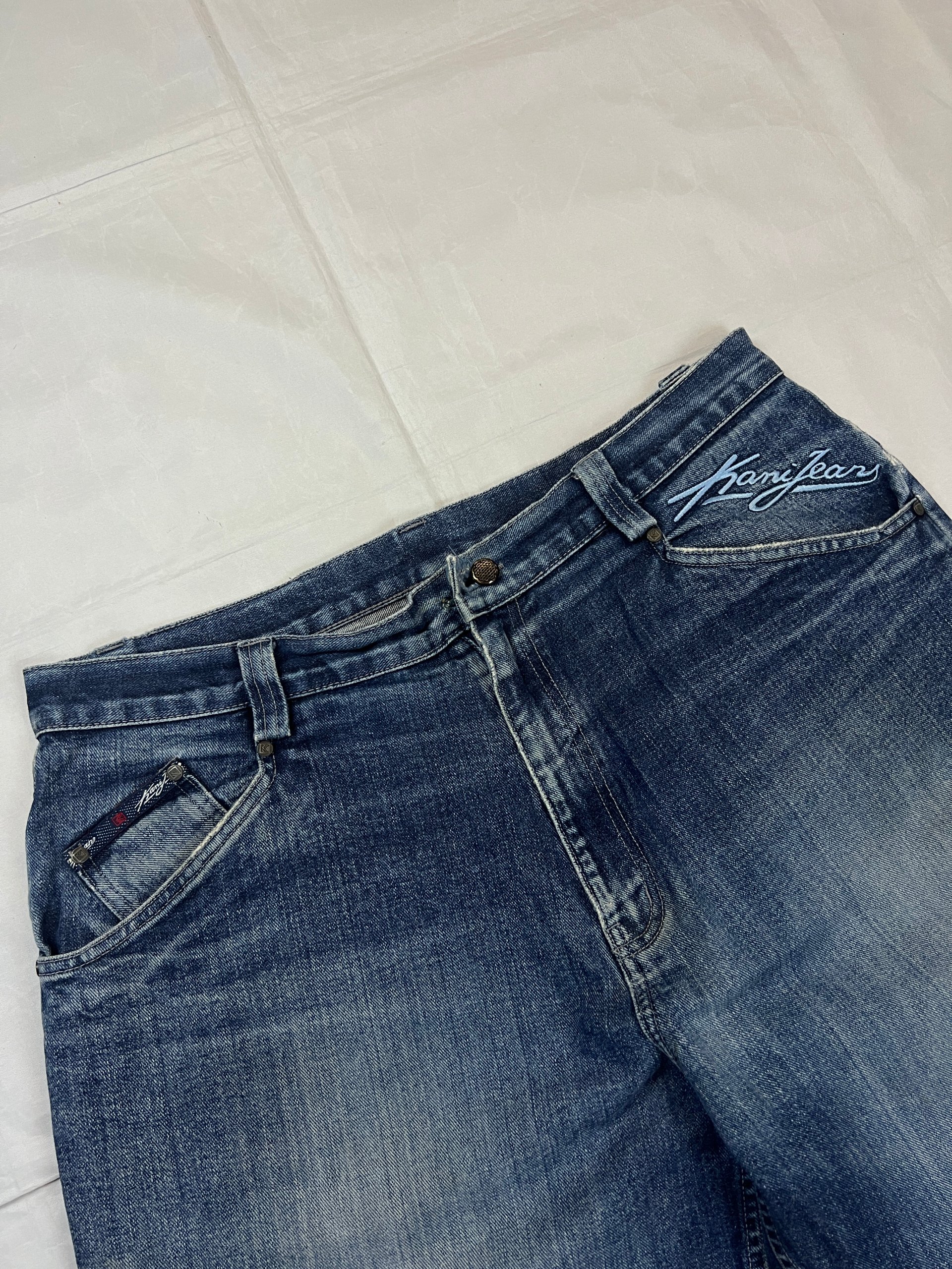 Kani Blue Denim Carpenter Jeans 36x34 Distressed image 6