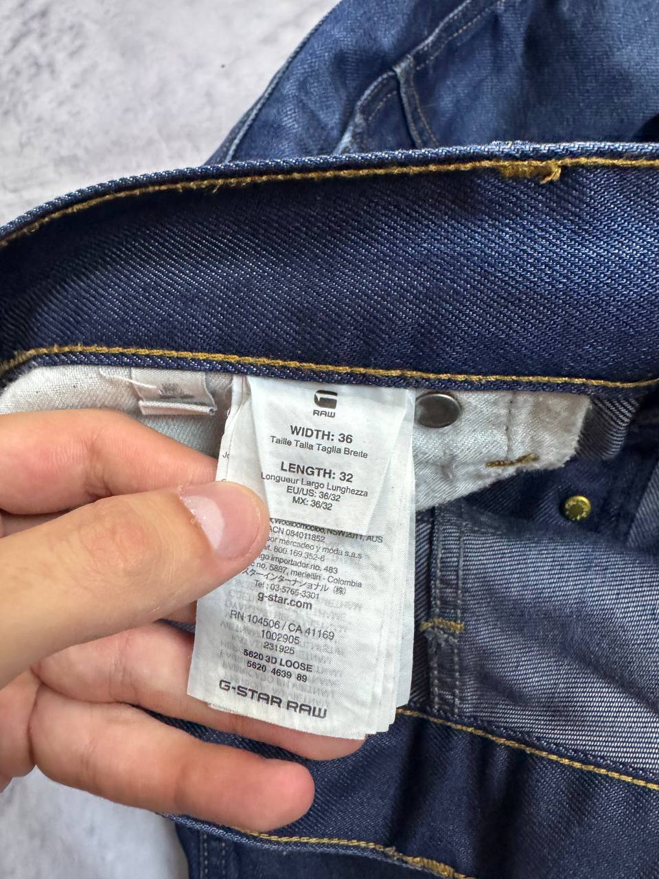 G-Star Raw Blue Denim 5620 3D Loose Jeans 36x32 image 5