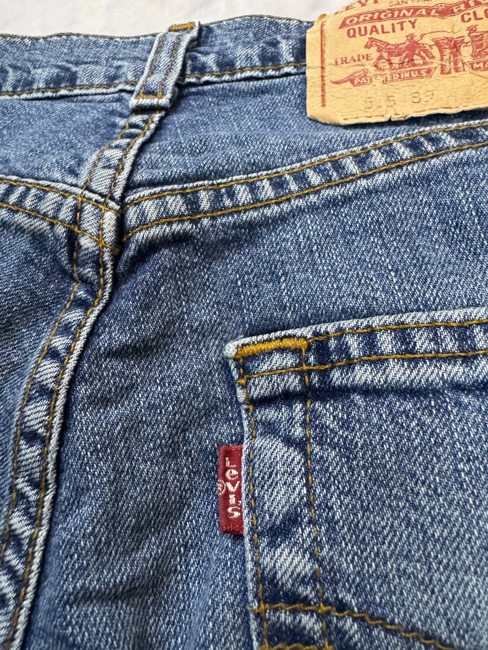Levi's Blue Denim Jeans 28 Waist Vintage Style image 10