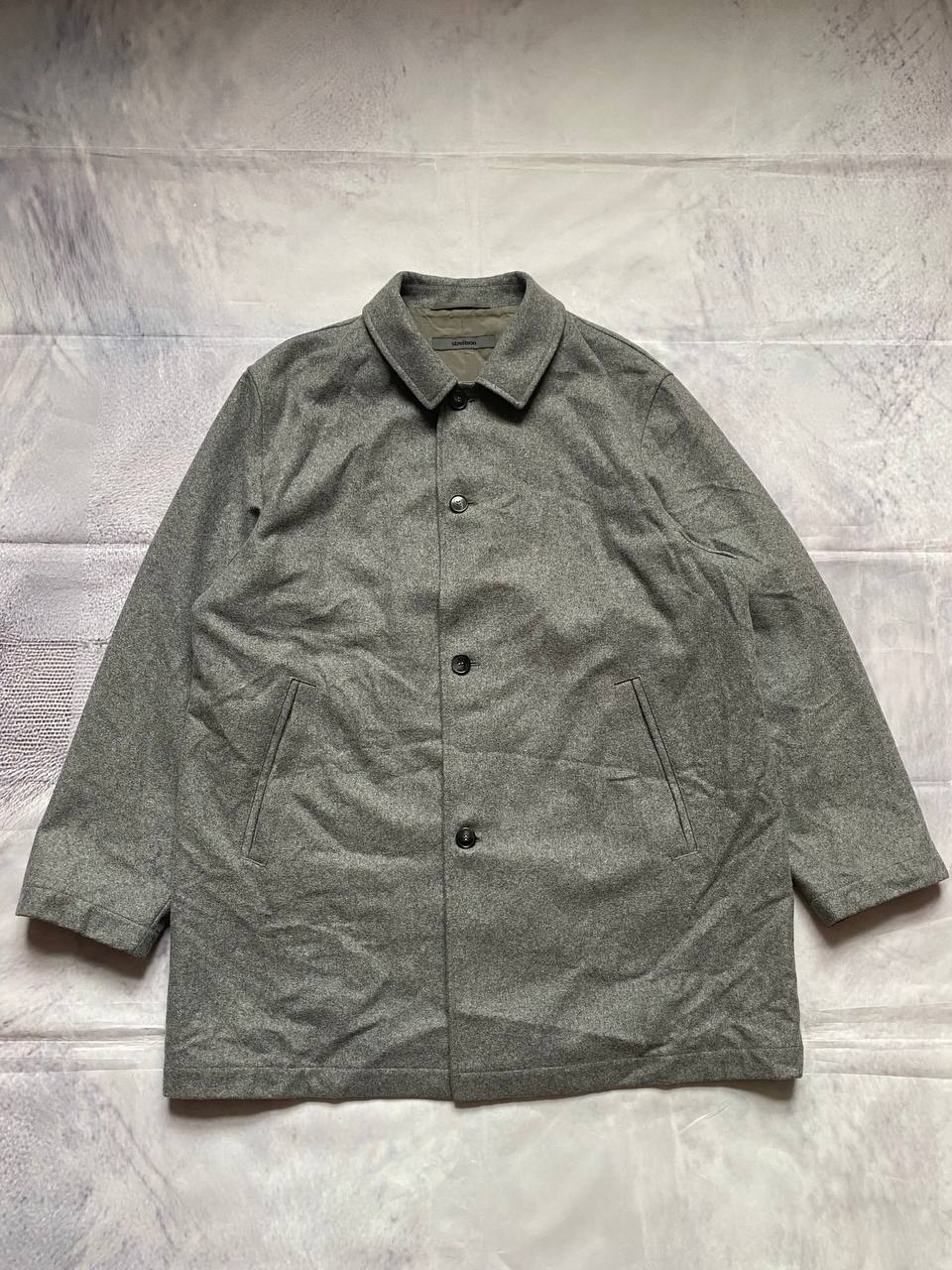 Strellson Grey Wool Blend Overcoat Size 46 Men's