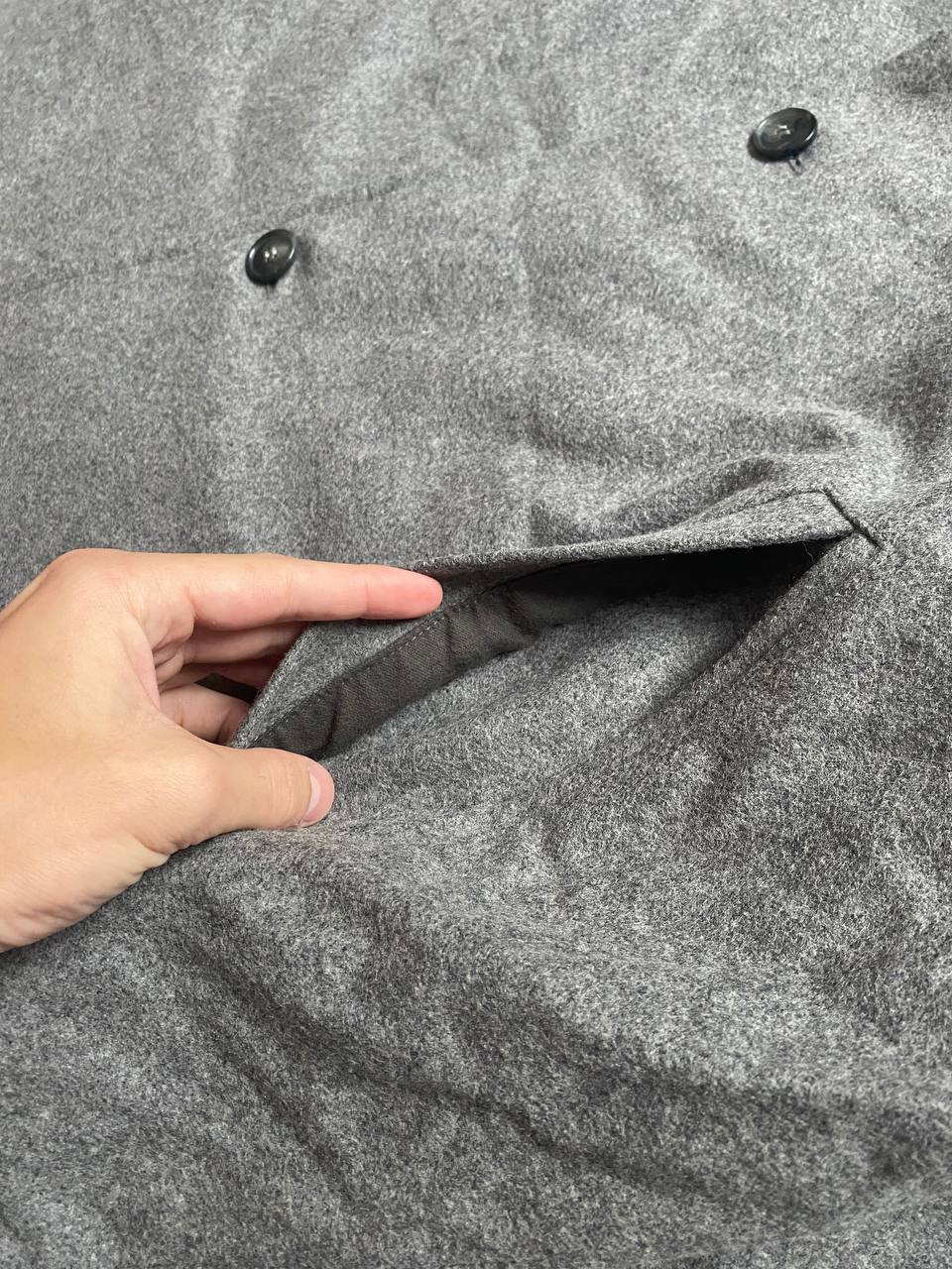Strellson Grey Wool Blend Overcoat Size 46 Men's image 9
