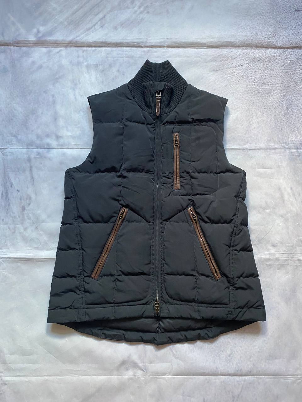 Ralph Lauren Black Puffer Gilet Vest Small Goose Down & Feather