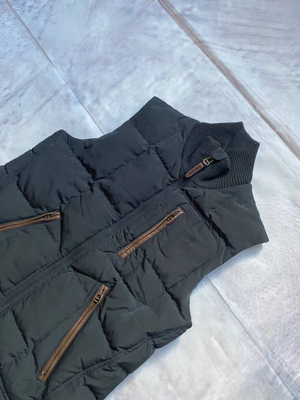 Ralph Lauren Black Puffer Gilet Vest Small Goose Down & Feather image 2