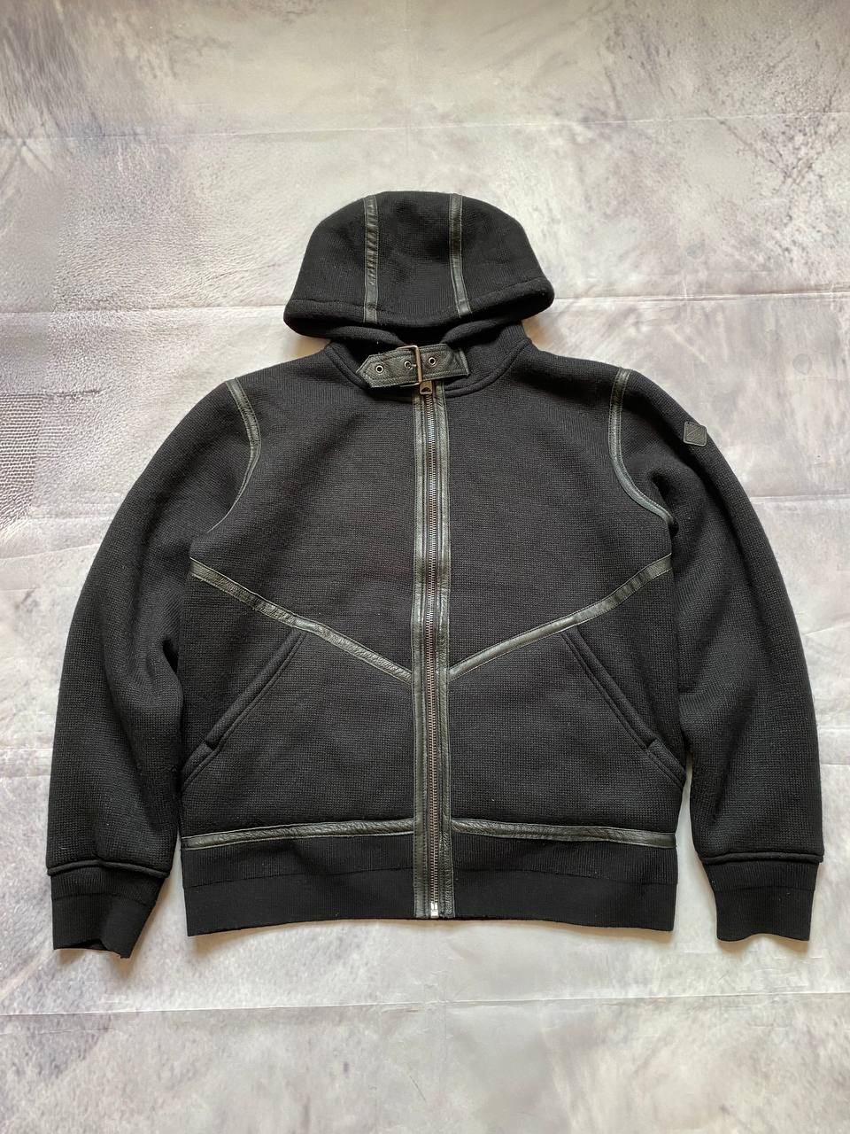 Schott Men's Black Sherpa Lined Hoodie XL
