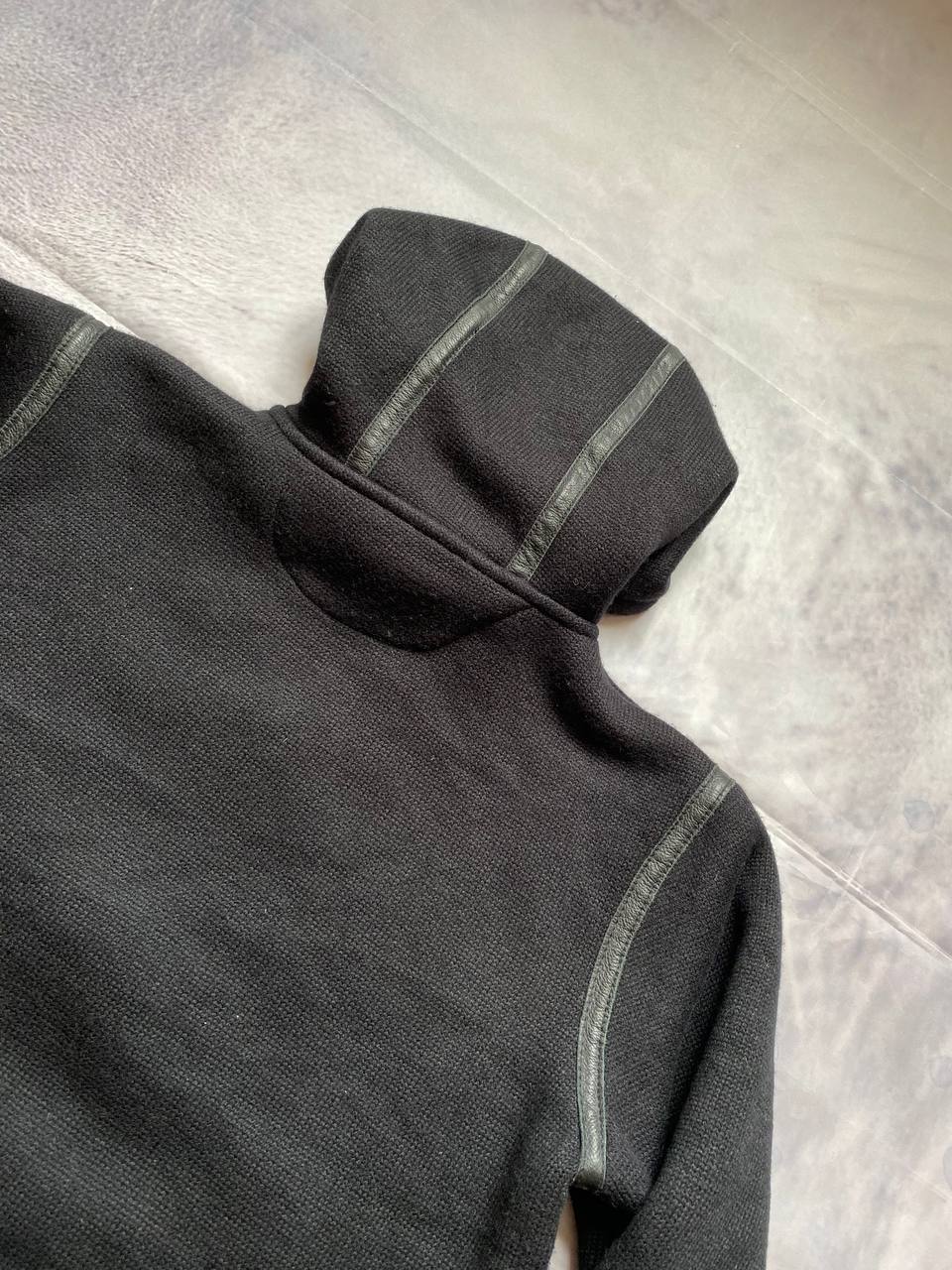 Schott Men's Black Sherpa Lined Hoodie XL image 8