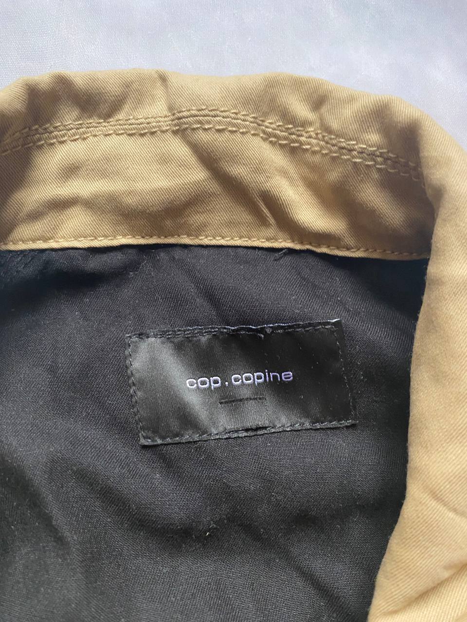 Cop.Copine Beige & Black Lyocell Trench Coat image 6