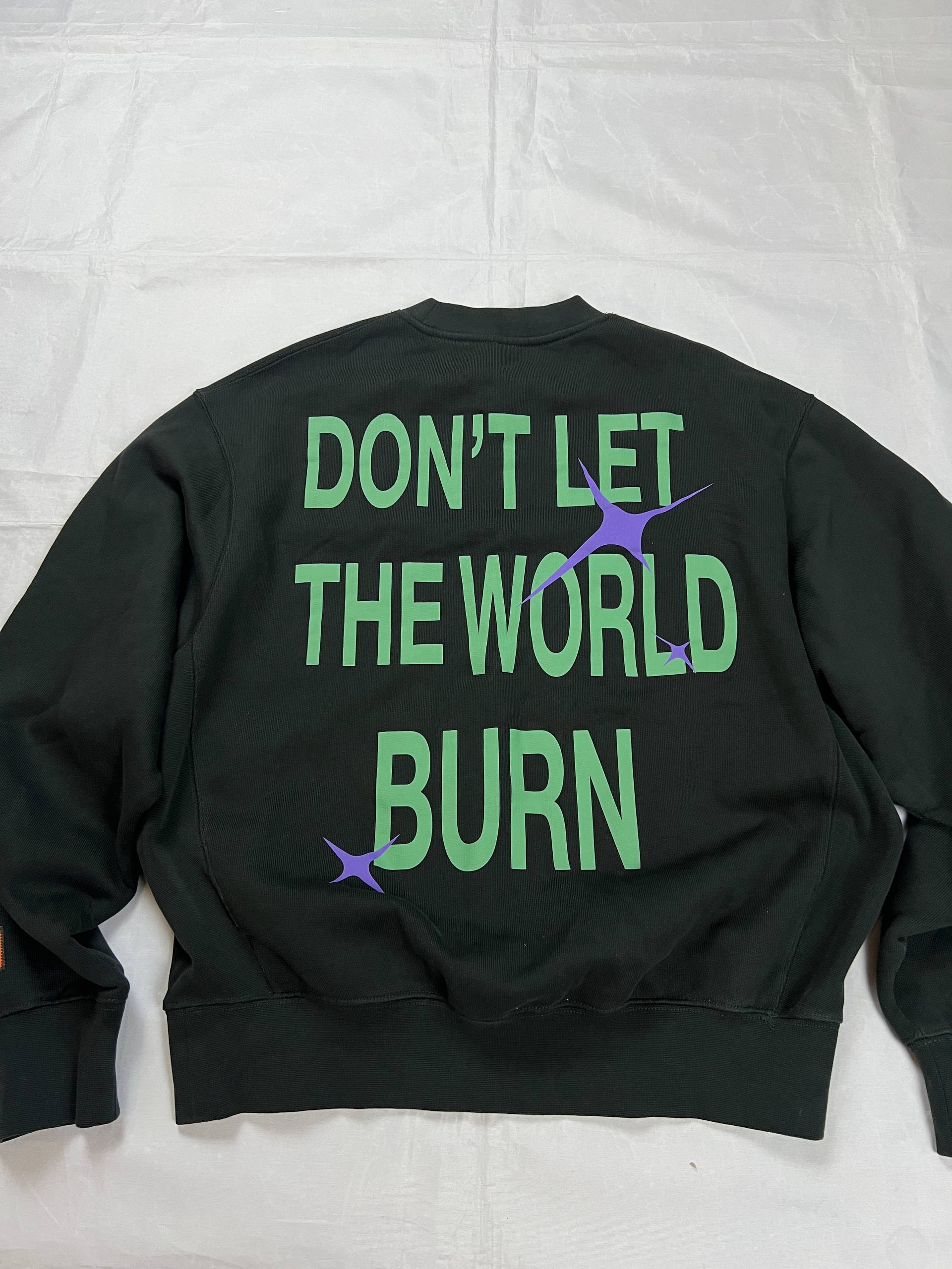 Heron Preston Black Graphic Crewneck Sweatshirt Large image 2