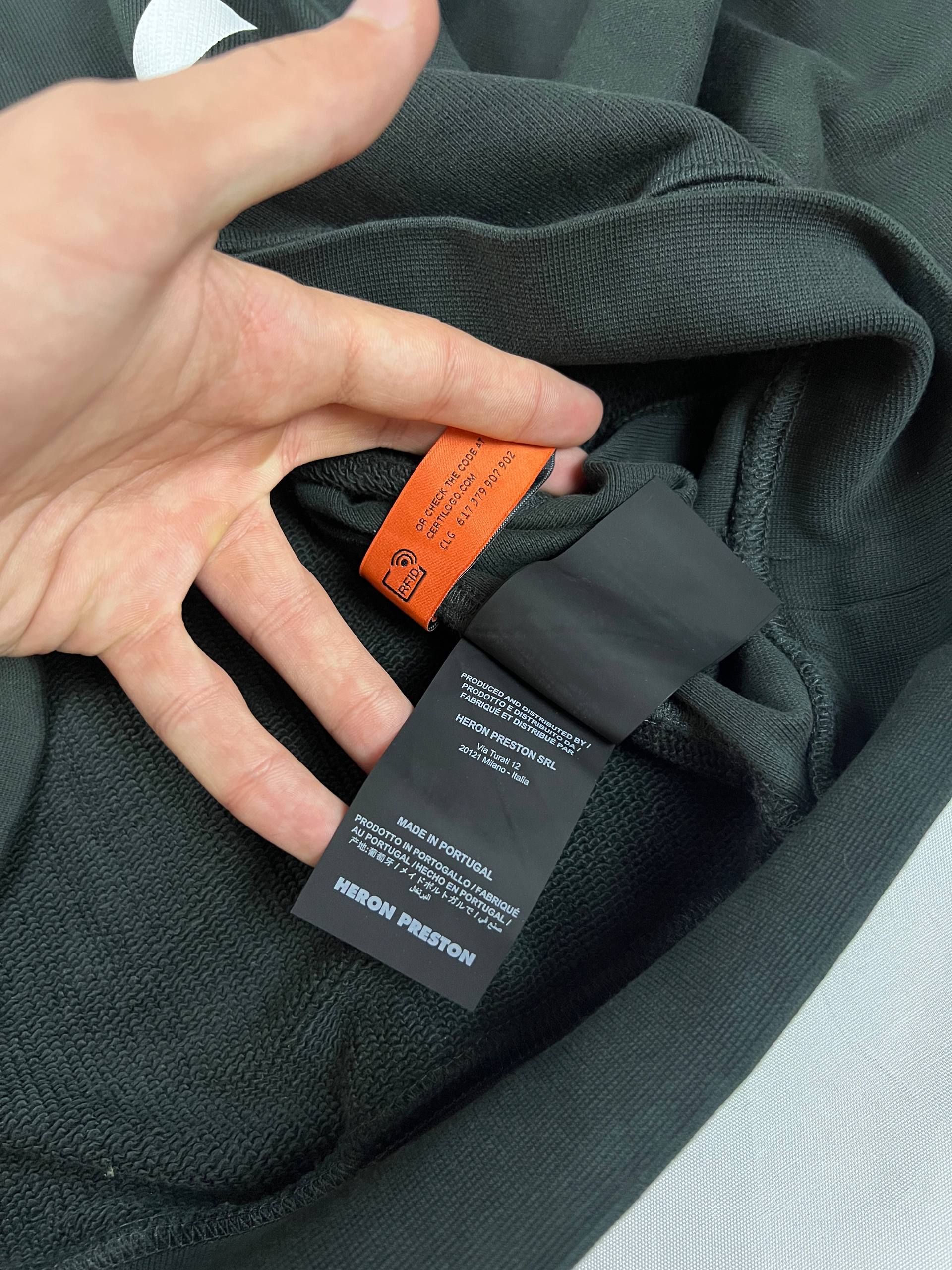 Heron Preston Black Graphic Crewneck Sweatshirt Large image 5