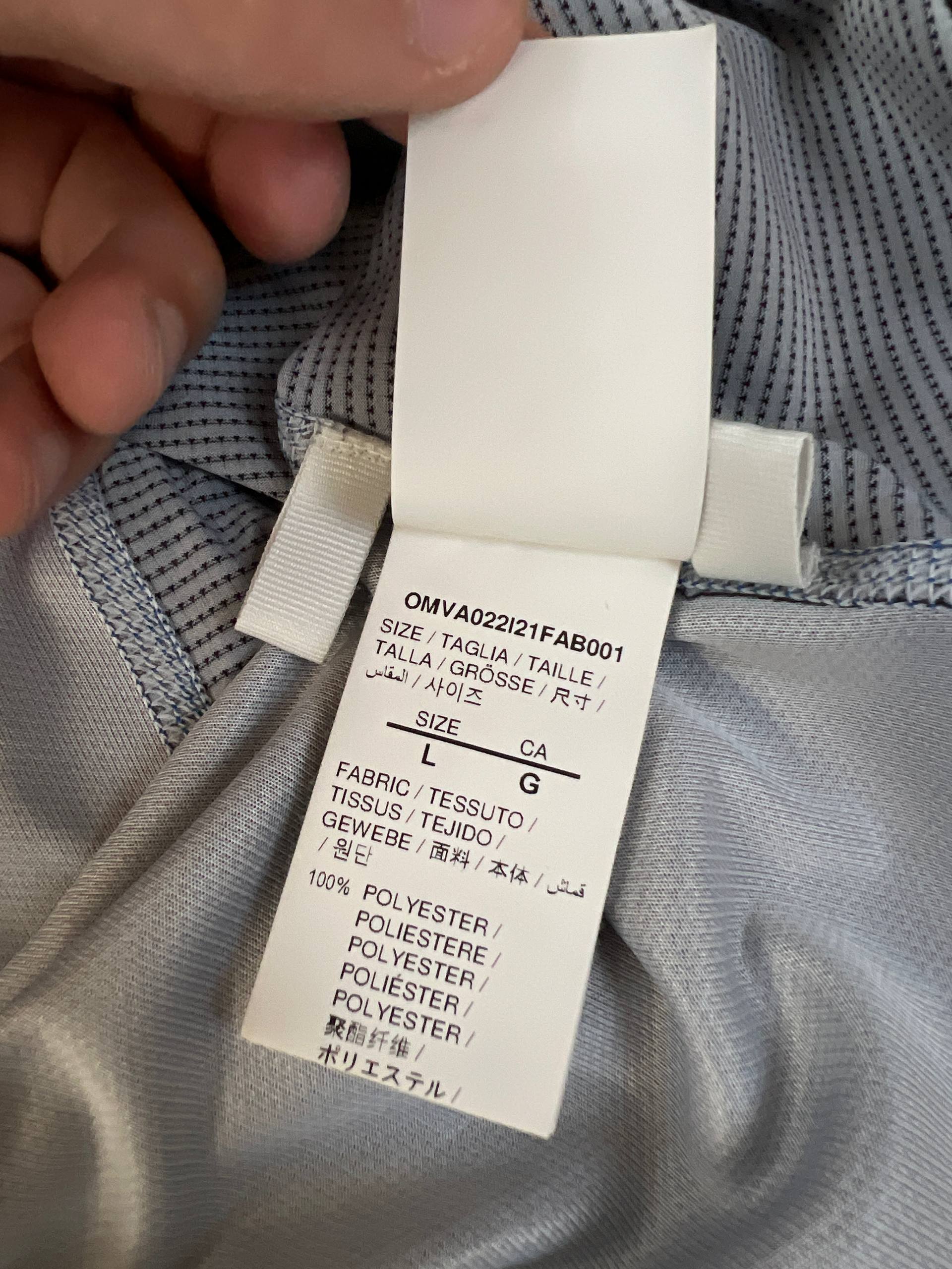 OFF Black & Blue Stitching Technical T-Shirt Large image 8