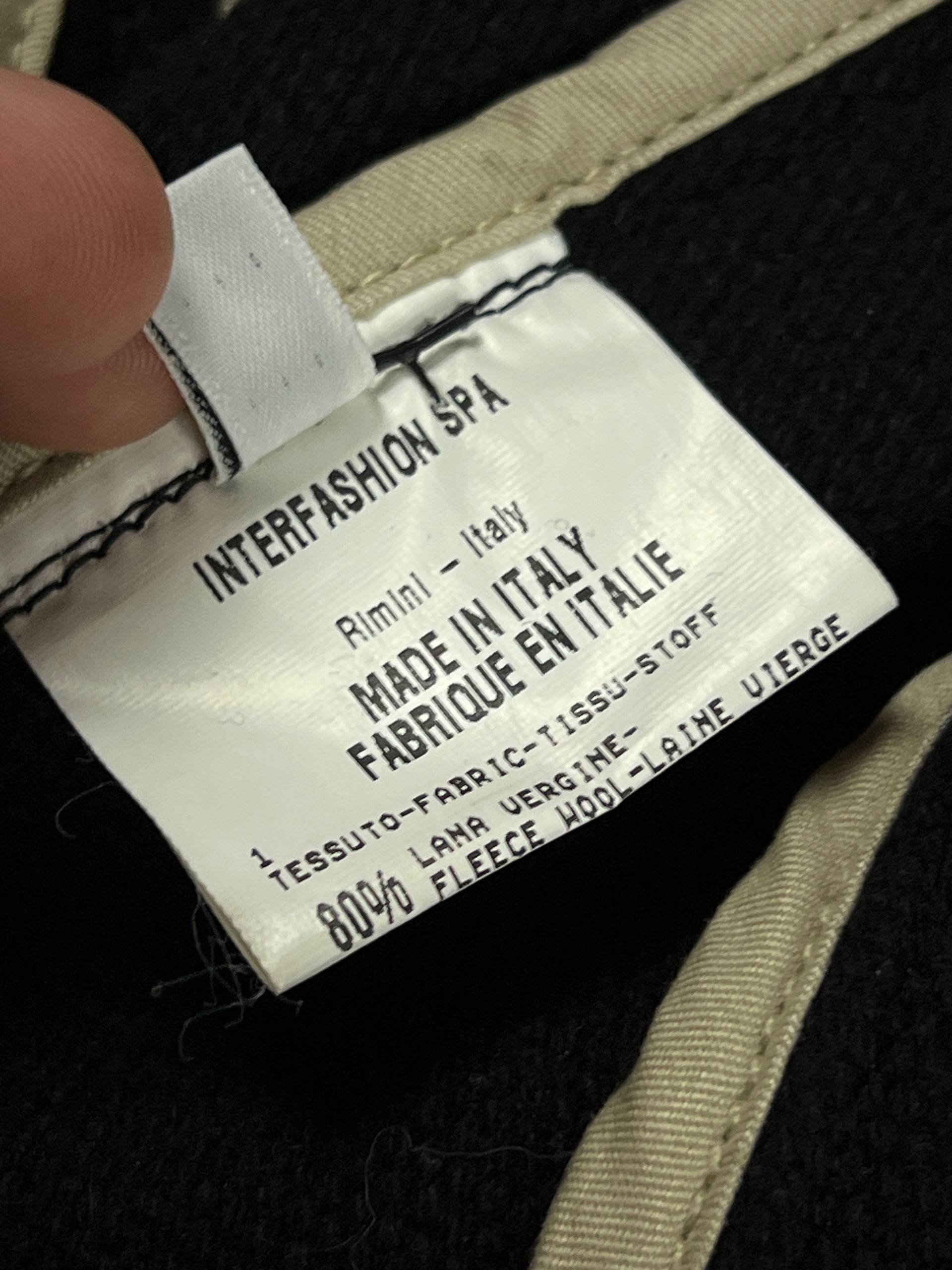 Marithé & François Girbaud Black Wool Jacket Small Unique Closure image 5