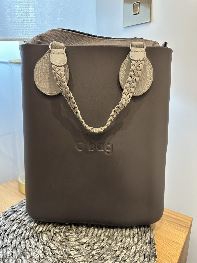 O bag Grey Rubber Tote Bag