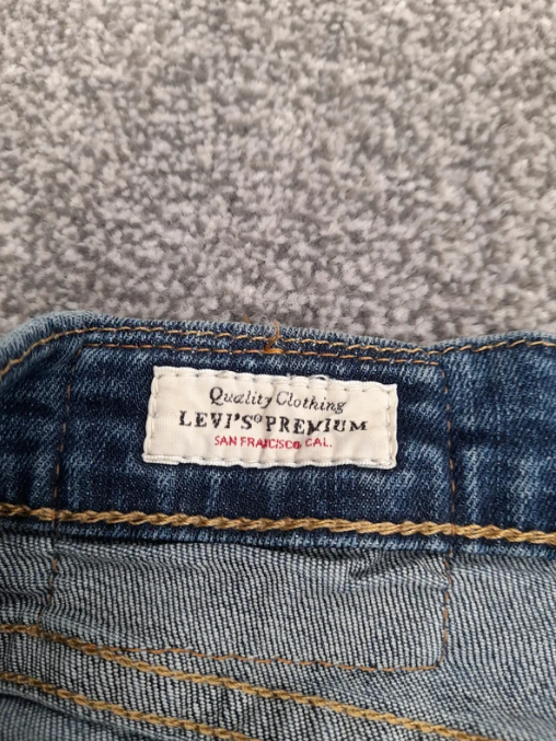 Levi's Red Tab Blue Denim 505 Straight Fit Jeans 36" image 6
