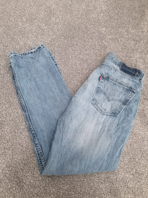 Levi's Red Tab Light Blue Denim 501 Jeans 33" image 5