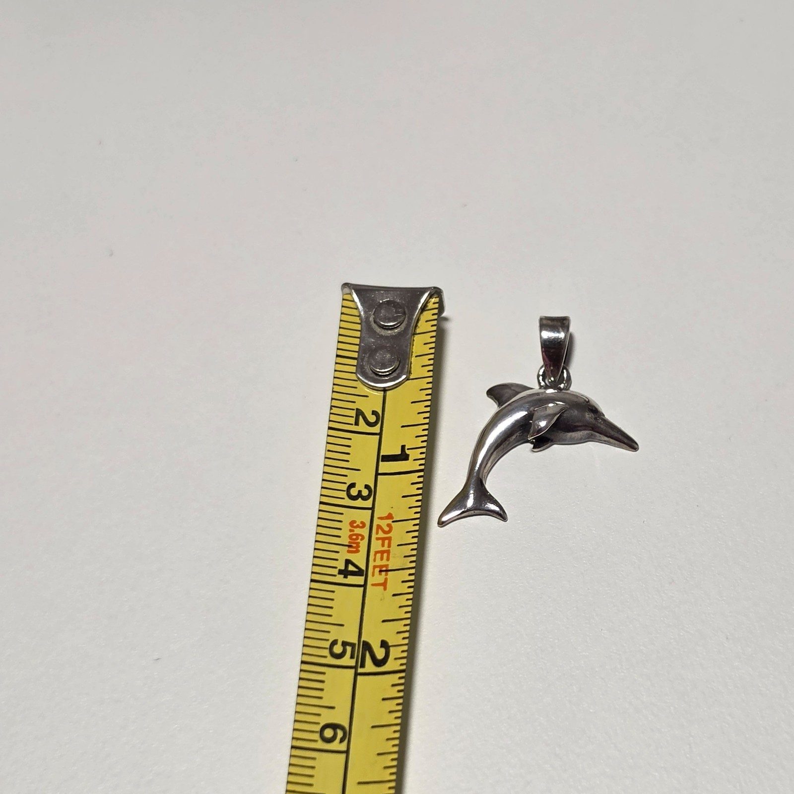 925 Silver Dolphin Pendant .b6 image 3