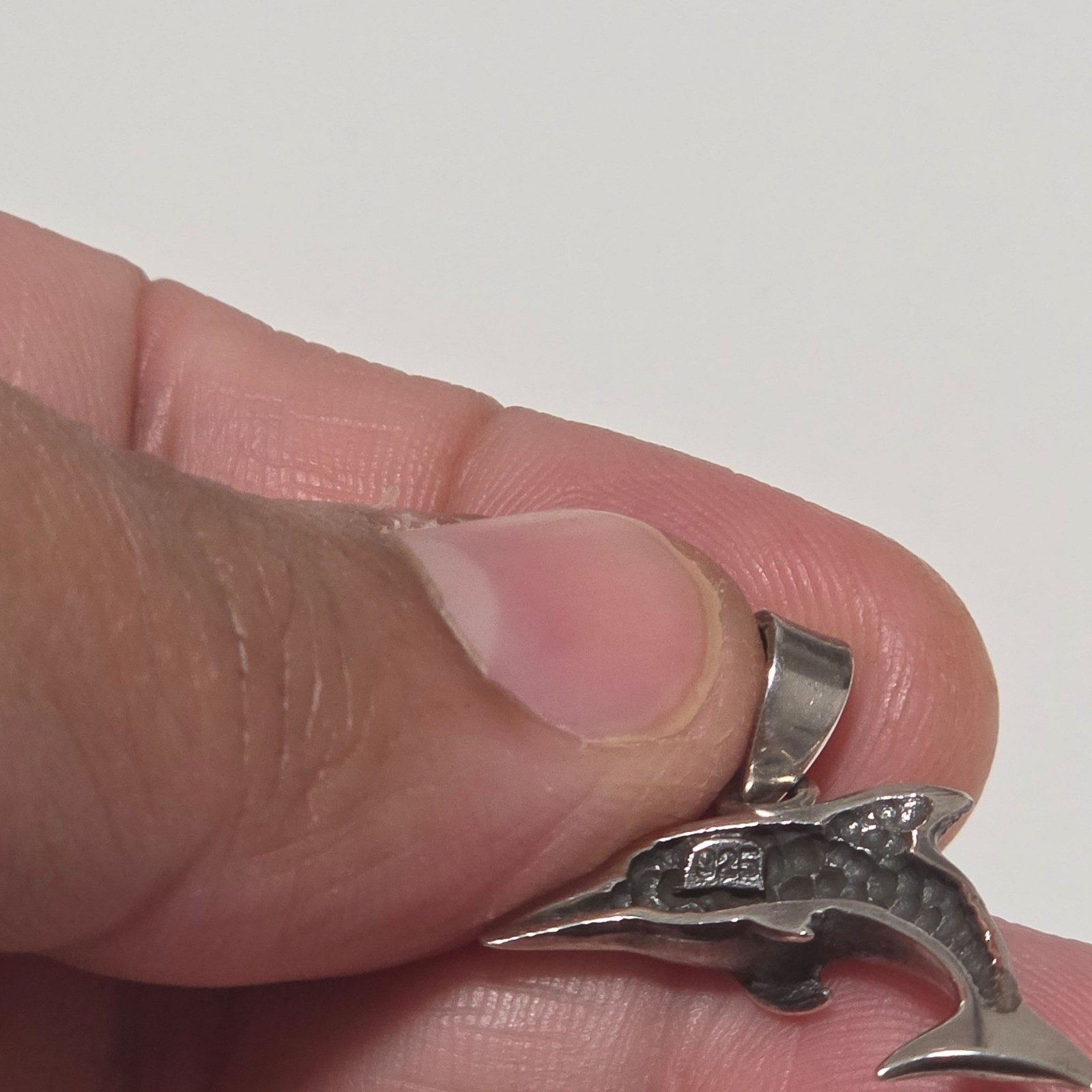925 Silver Dolphin Pendant .b6 image 5