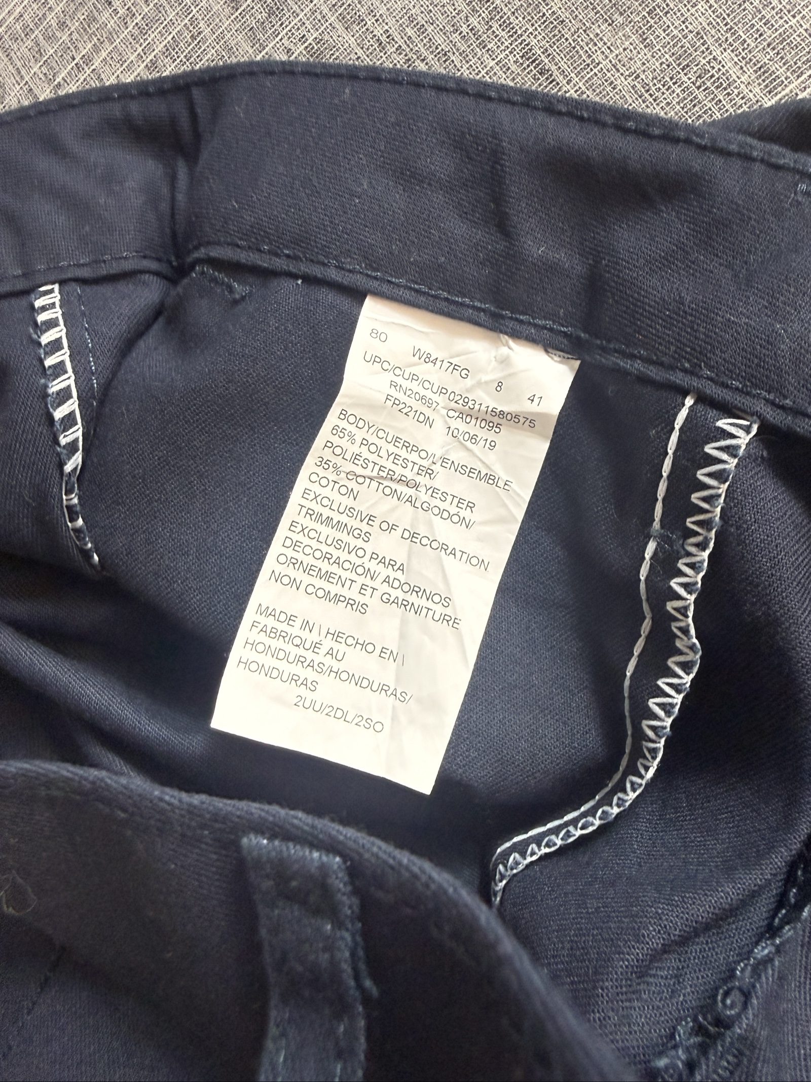 Dickies Women’s Work Trousers Size 8 Navy 65% Polyester 35% Cotton image 5