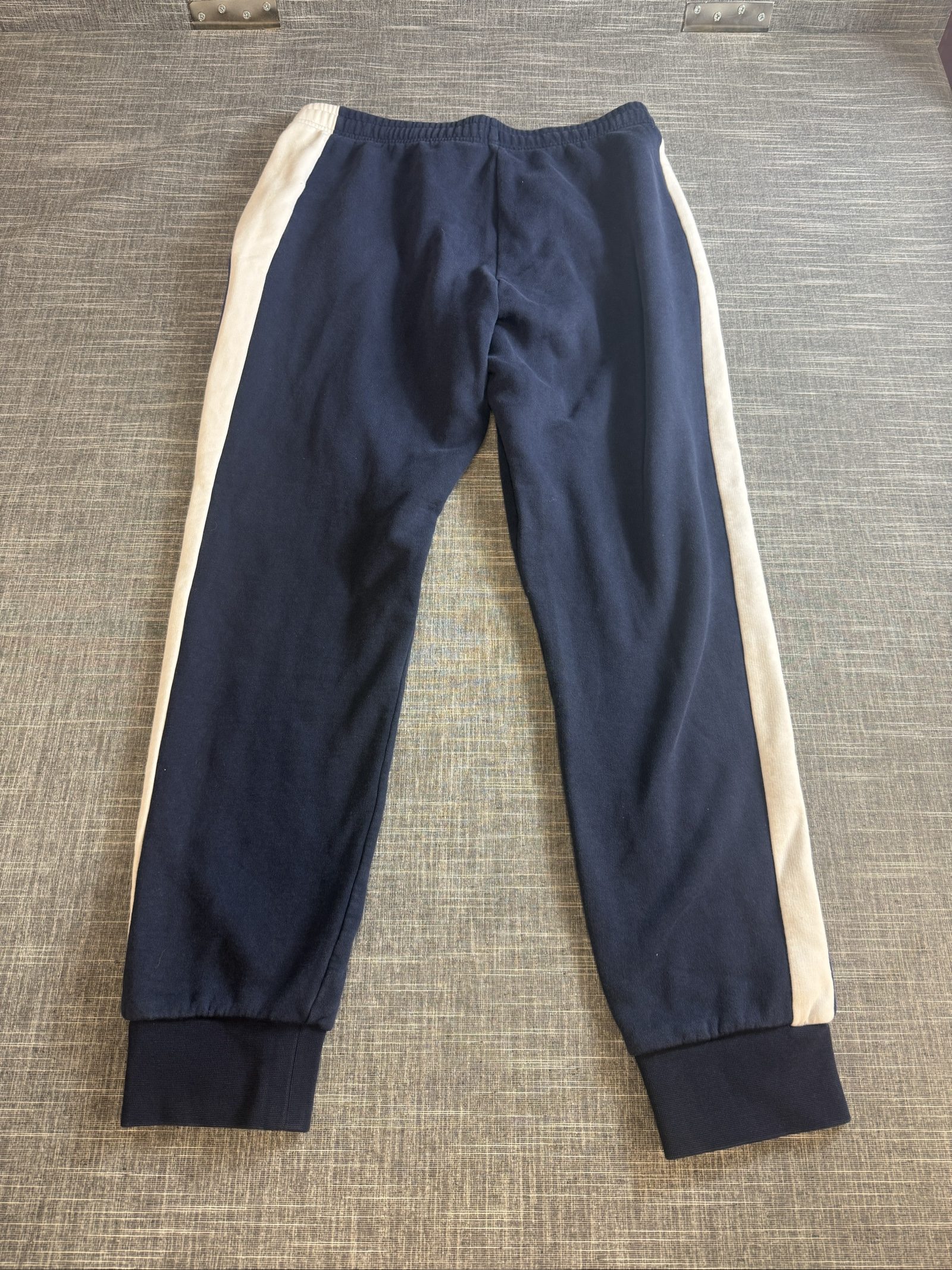 Lacoste Men’s Navy & White Colourblock Track Pants Cotton Blend XL image 8