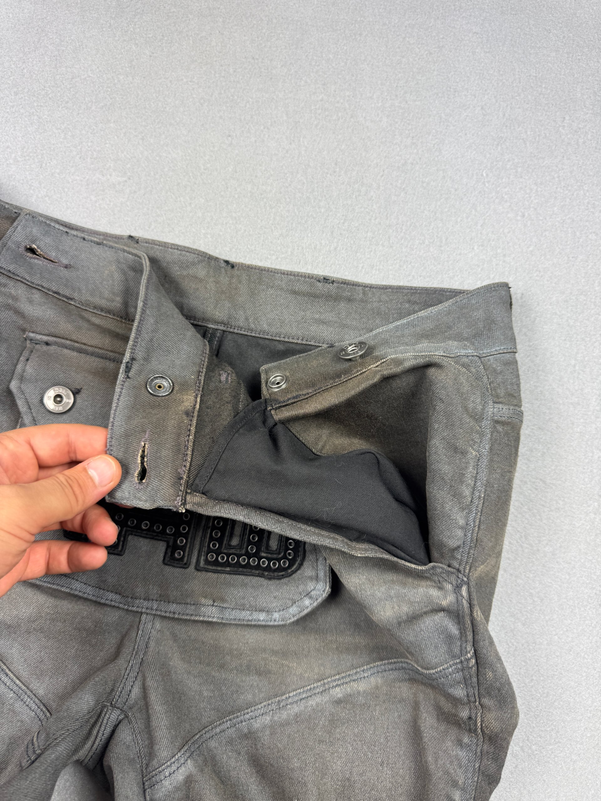 G-Star RAW 5620 3D Pouch Low Boyfriend Grey Jeans Women`s Size W27 L32 image 6