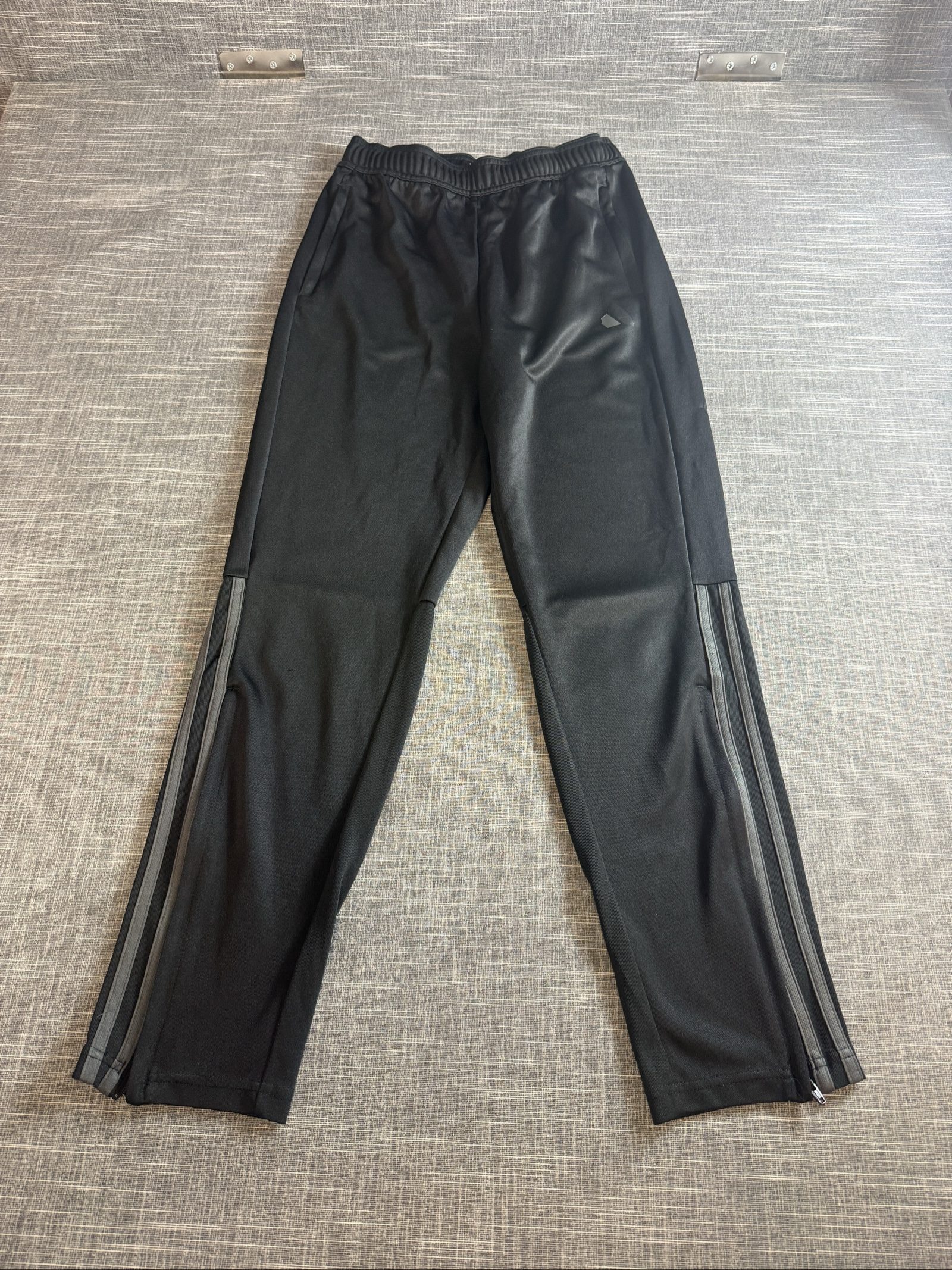 Adidas Boy’s Black Track Pants Size 18 with Side Stripes image 2