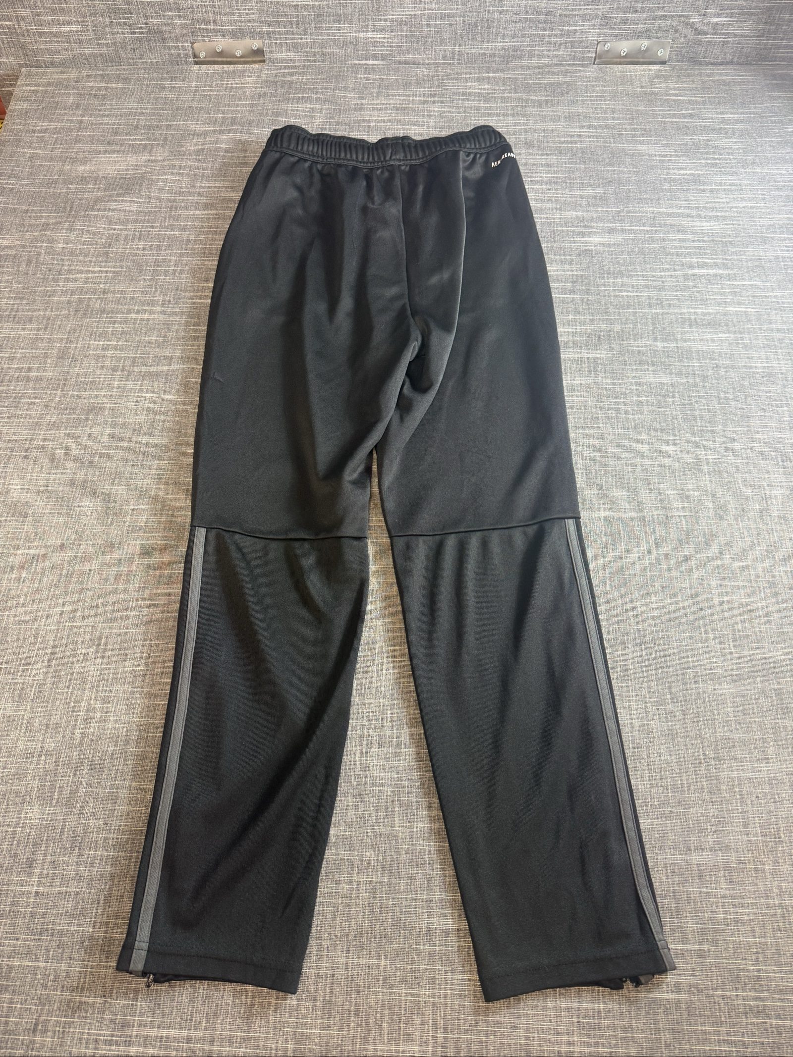 Adidas Boy’s Black Track Pants Size 18 with Side Stripes image 6