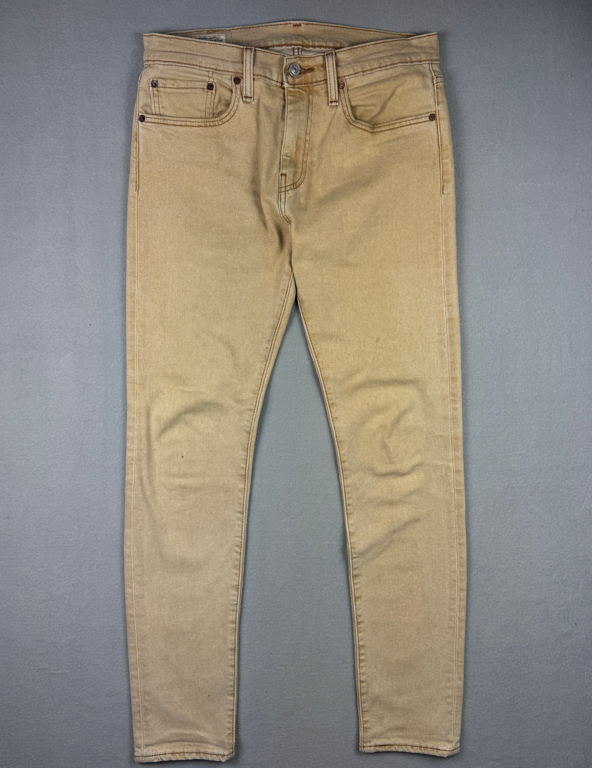Levi's Premium Beige 512 Slim Tapered Jeans 31x34
