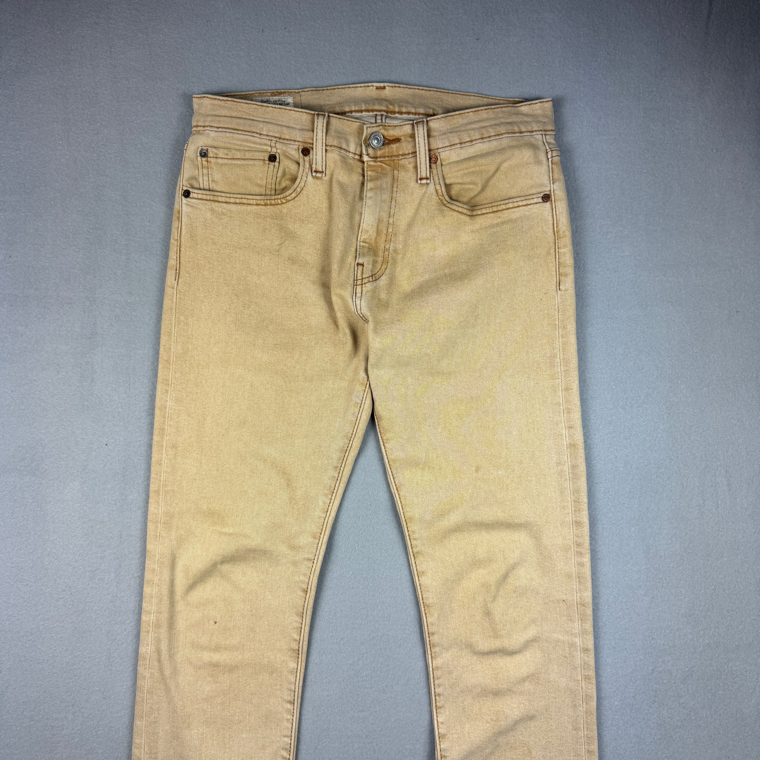 Levi's Premium Beige 512 Slim Tapered Jeans 31x34 image 3