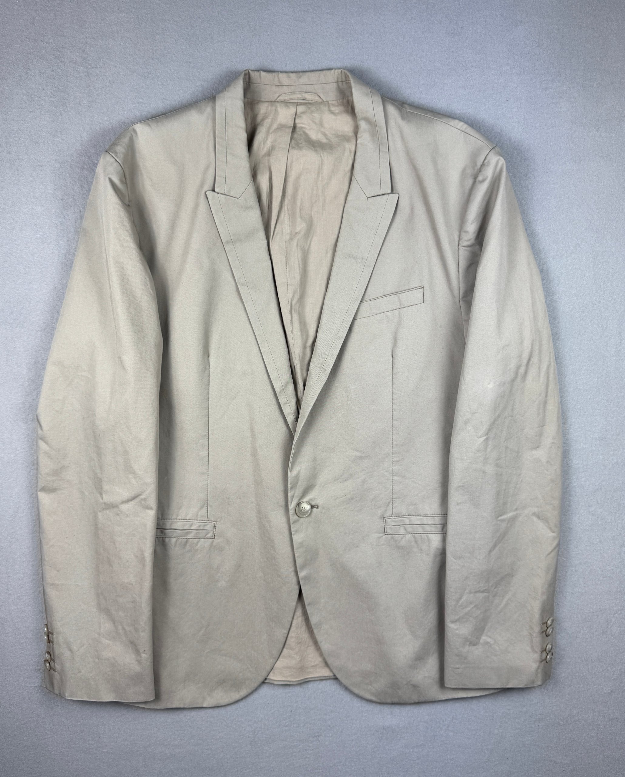 Hugo Boss Alwan/Heimo Beige Slim FIt Cotton Blazer Size 52 / 42R / L