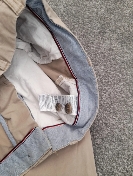 Beige Tommy Hilfiger chinos 33" Classic Fit image 4