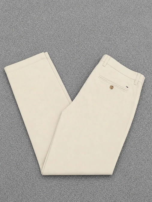Tommy Hilfiger chino pants feature a classic back pocket 34"