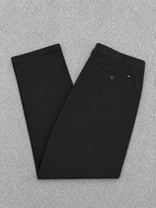 Tommy Hilfiger Men's Black Custom Fit Chinos 40"