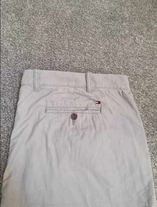 Tommy Hilfiger straight-leg chino pants in beige 42" image 4