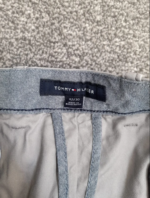 Tommy Hilfiger straight-leg chino pants in beige 42" image 5