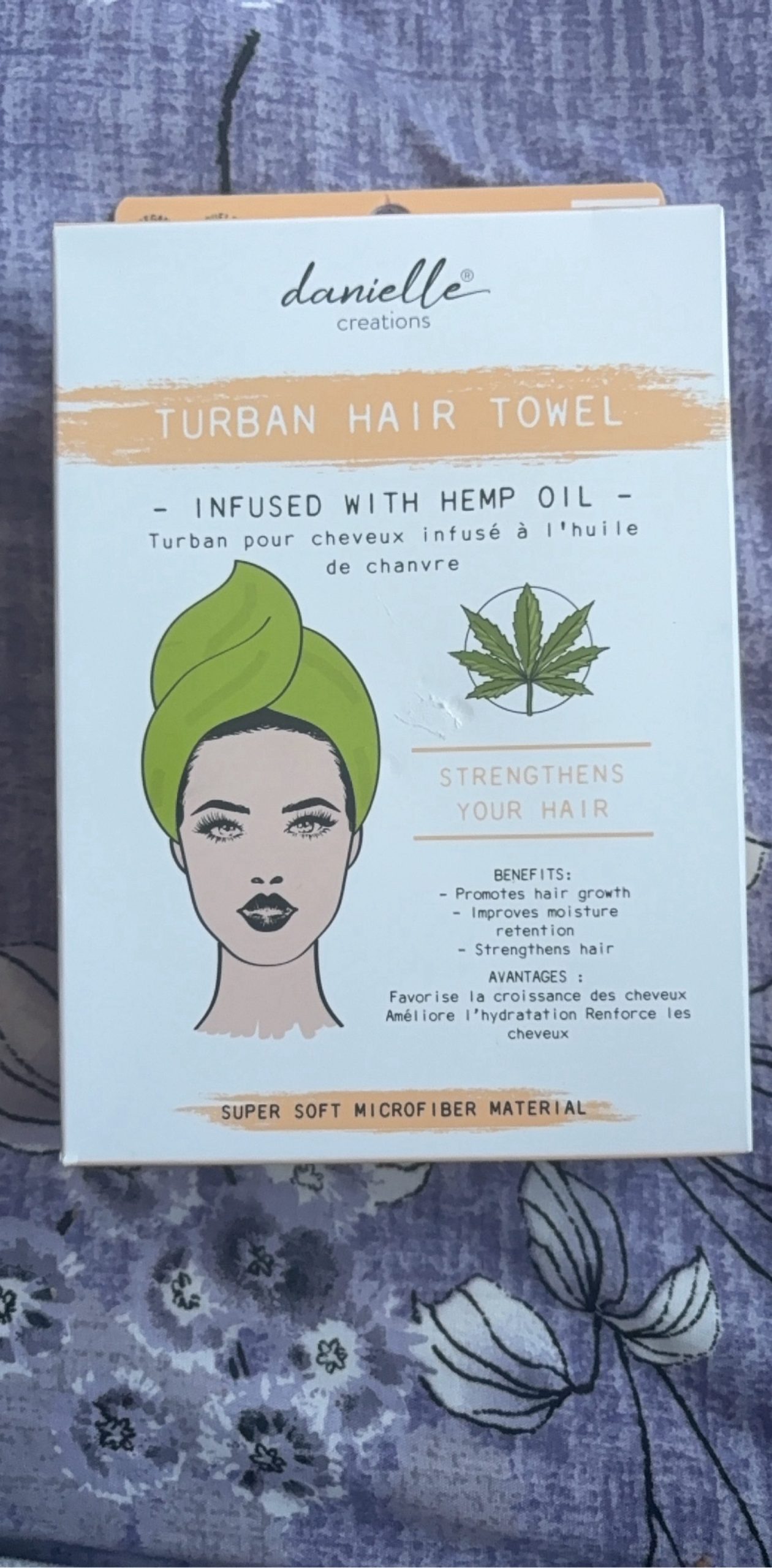 Danielle Creations Green Microfiber Turban Hair Towel
