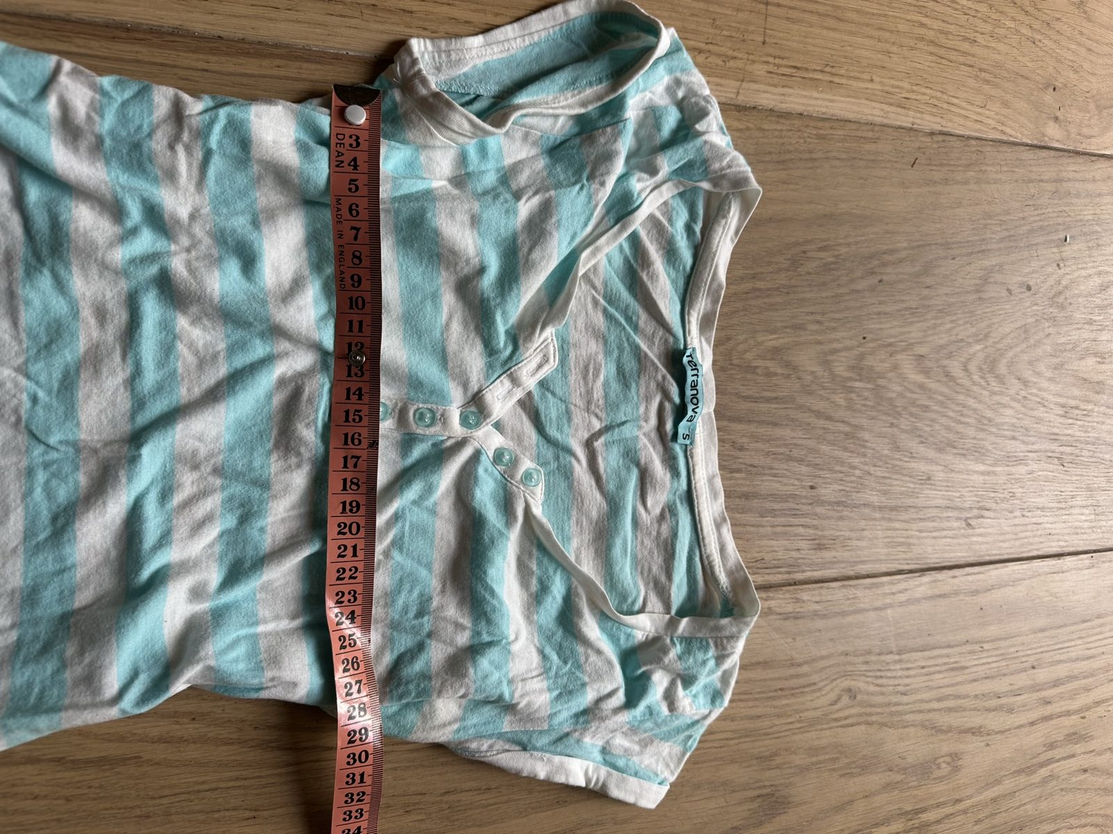 Terranova Women's Turquoise & White Striped T-Shirt Small image 2