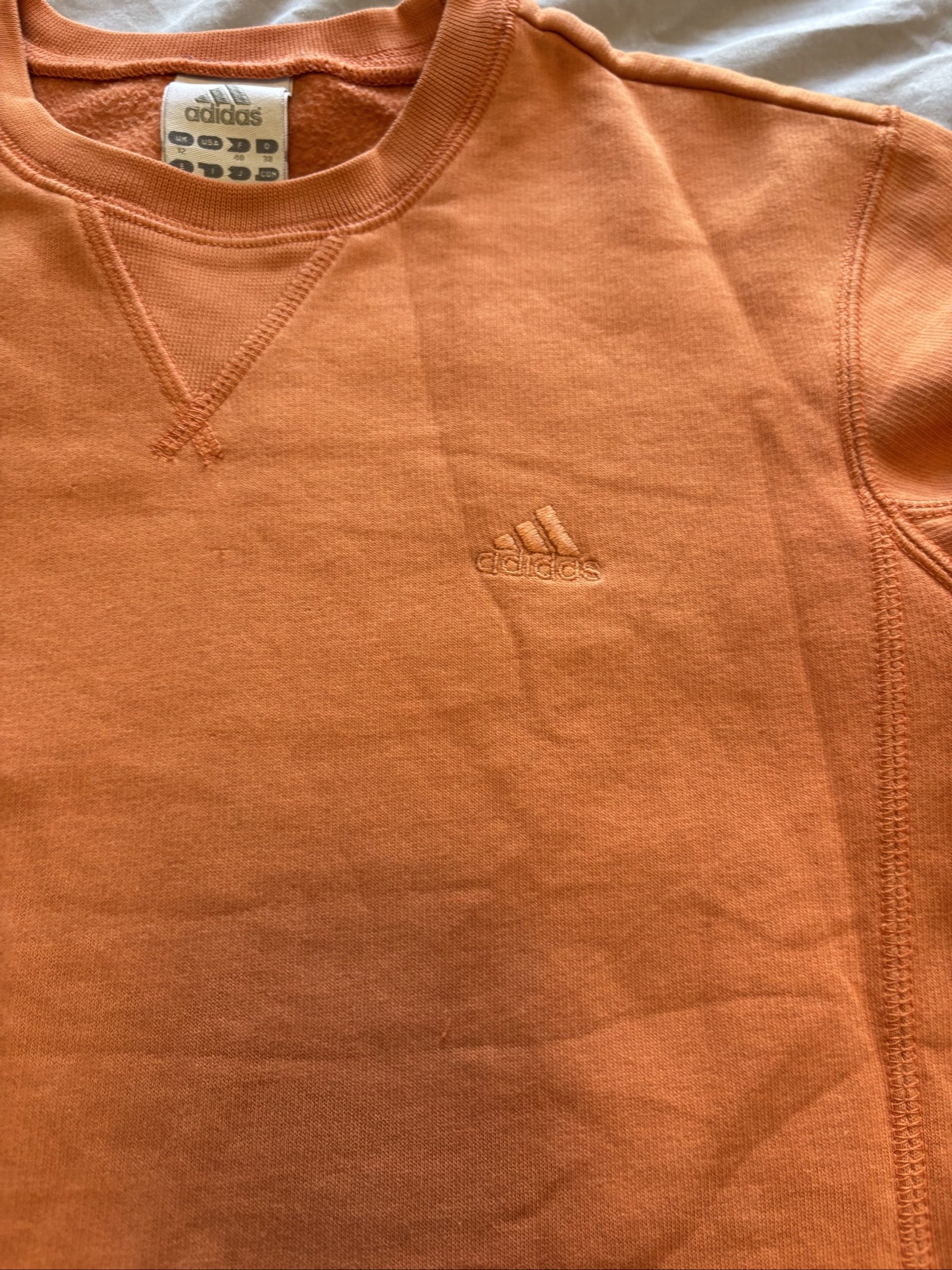 Adidas Orange Crew Neck Sweatshirt 12 image 2