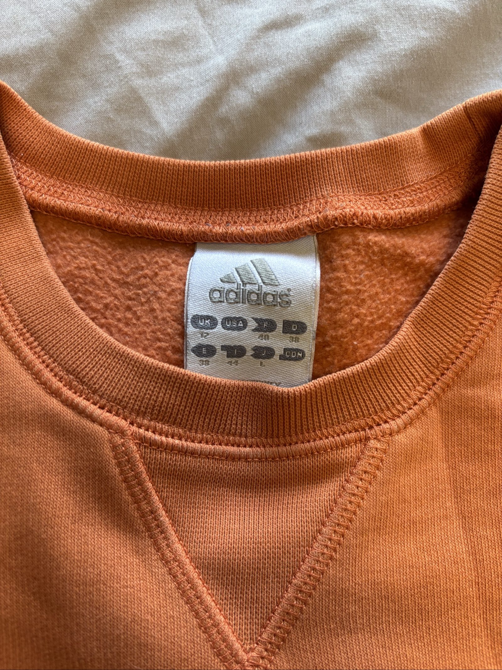 Adidas Orange Crew Neck Sweatshirt 12 image 3