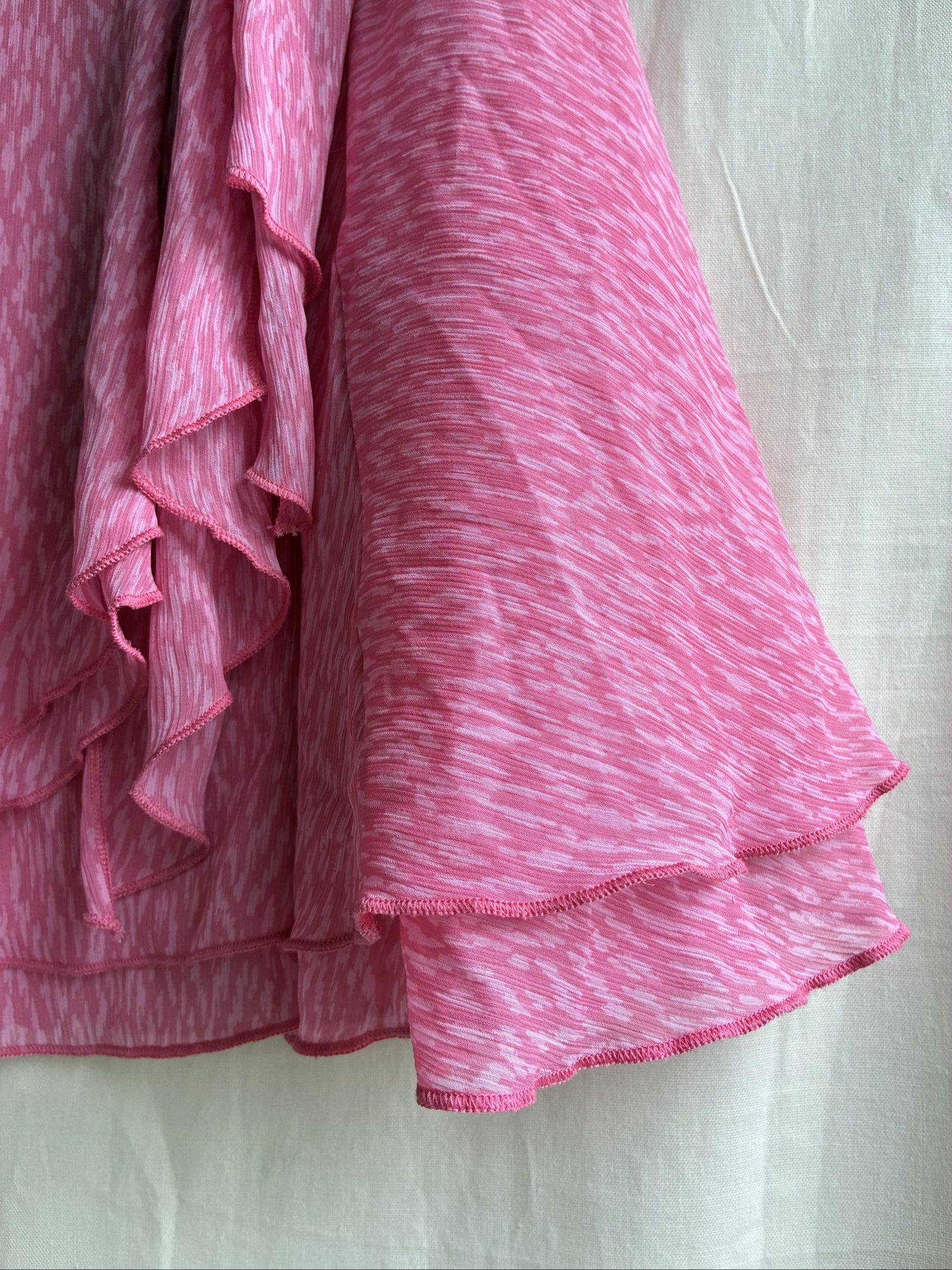 Aerie Women's Pink Ruffle Wrap Skirt Small image 4